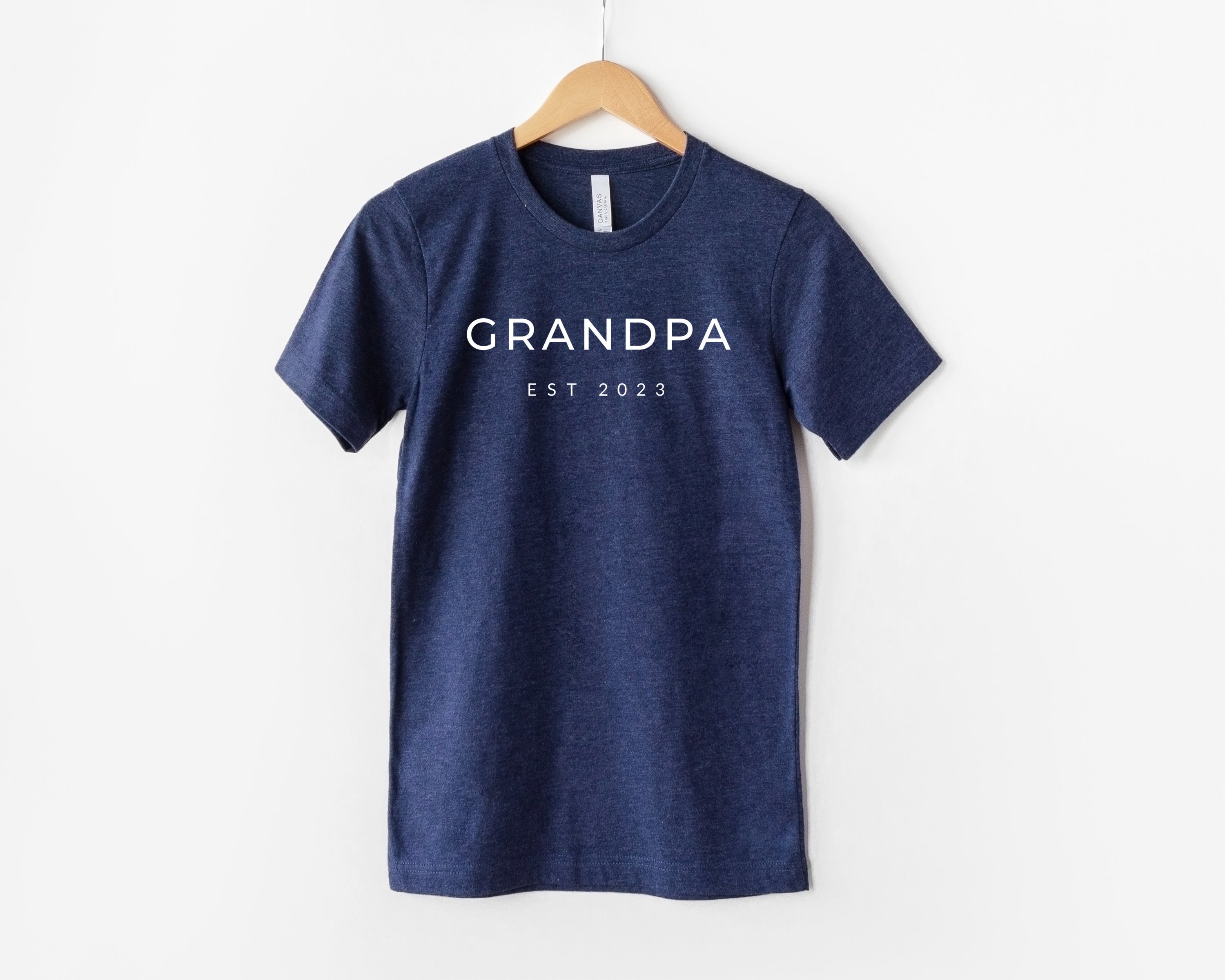 Grandpa Est 2023 Tshirt | Grandpa Father's day T shirt (mont)