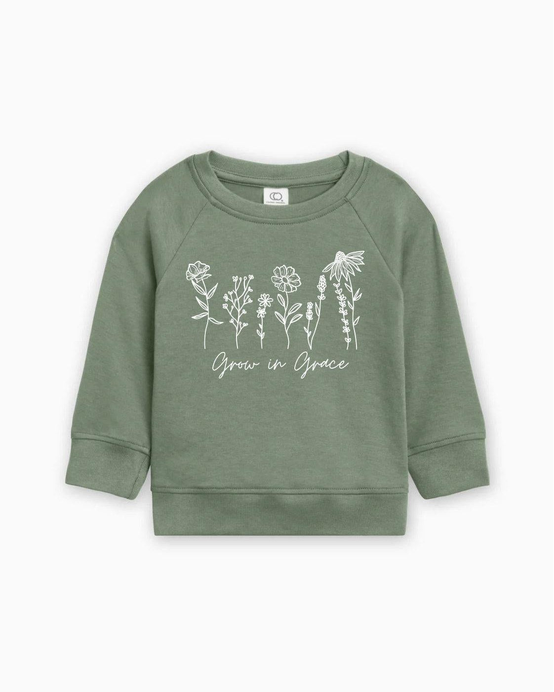 Grow in Grace Easter Christian Baby Toddler Organic Cotton Pullover