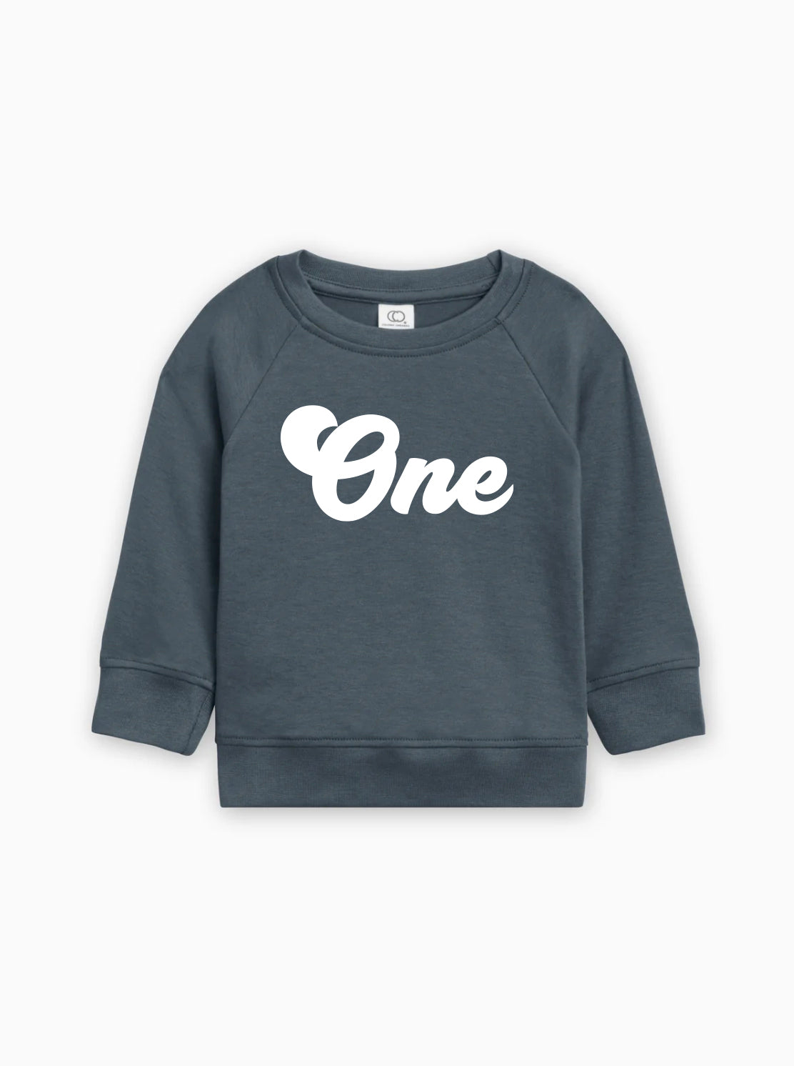 One Birthday 1st Birthday Toddler Organic Cotton Pullover (Groovy)