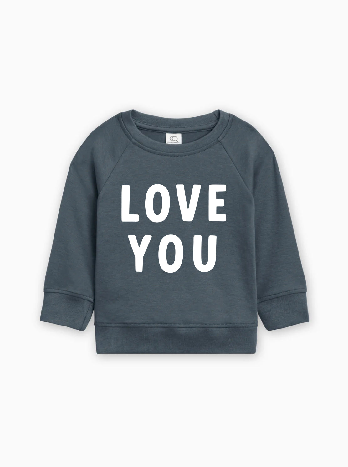 Love You Organic Cotton Baby Toddler Valentine Day Pullover