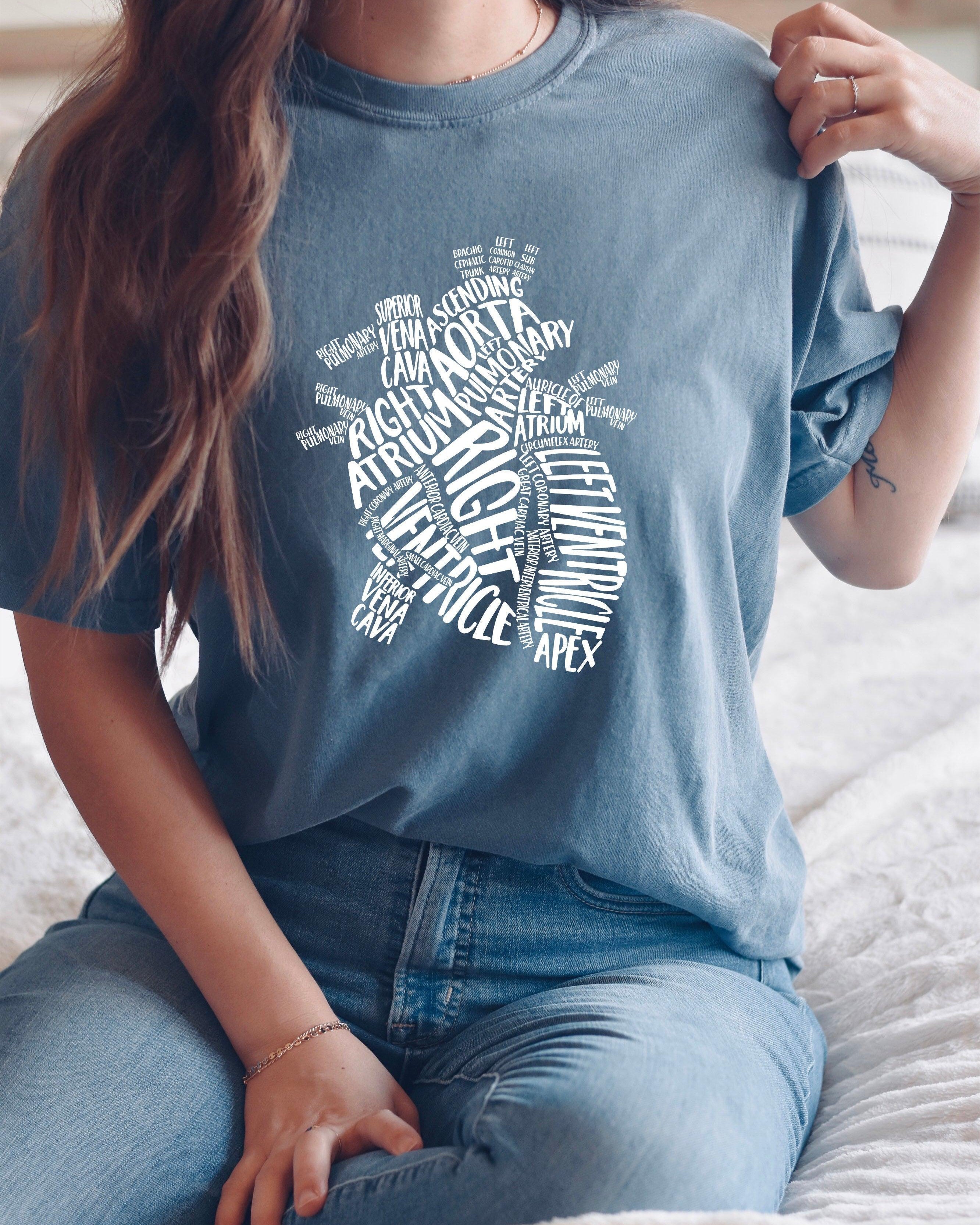 Heart Anatomy Comfort Colors T Shirt