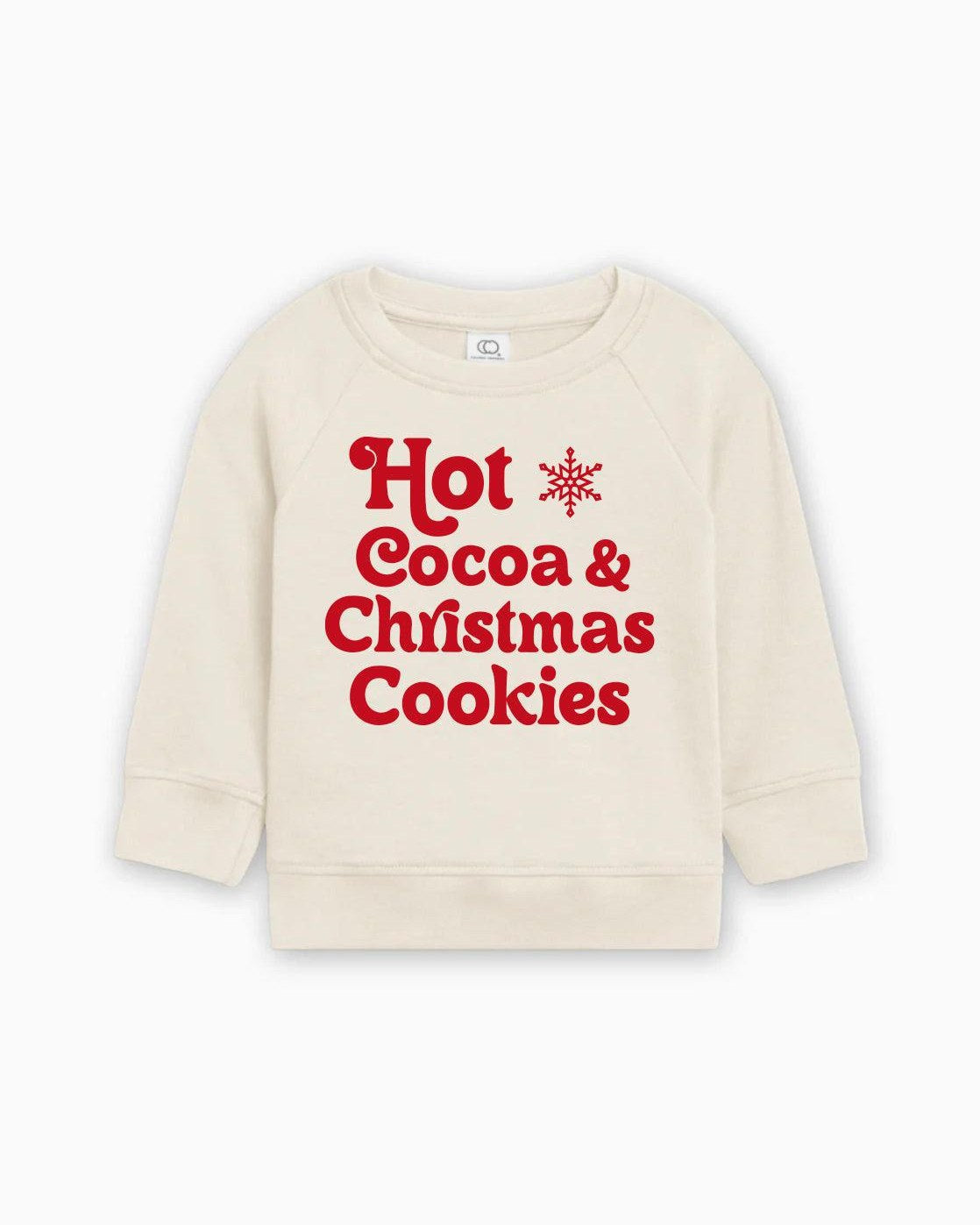 Hot Cocoa & Christmas Cookies Organic cotton Baby Toddler Pullover
