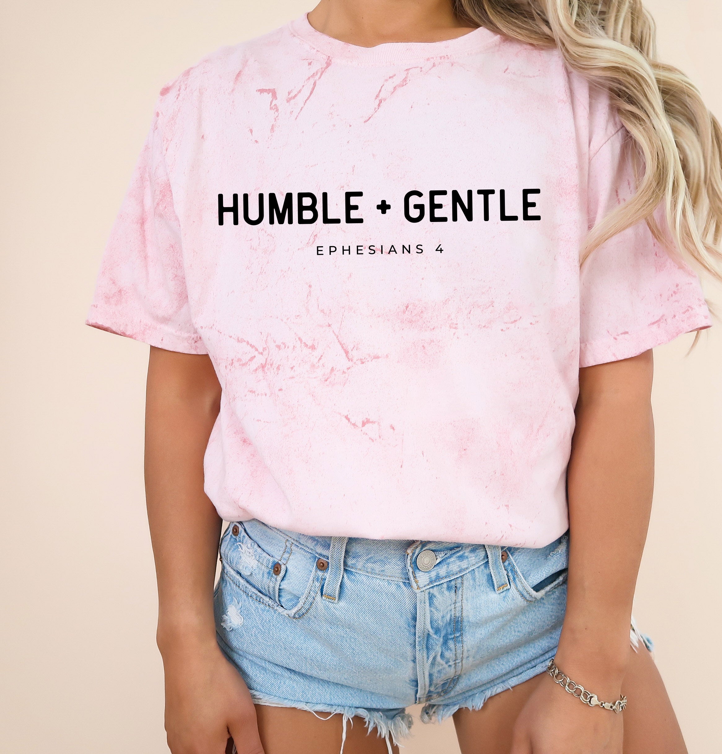 Humble and Gentle Christian Comfort Colors Garment Dyed T Shirt