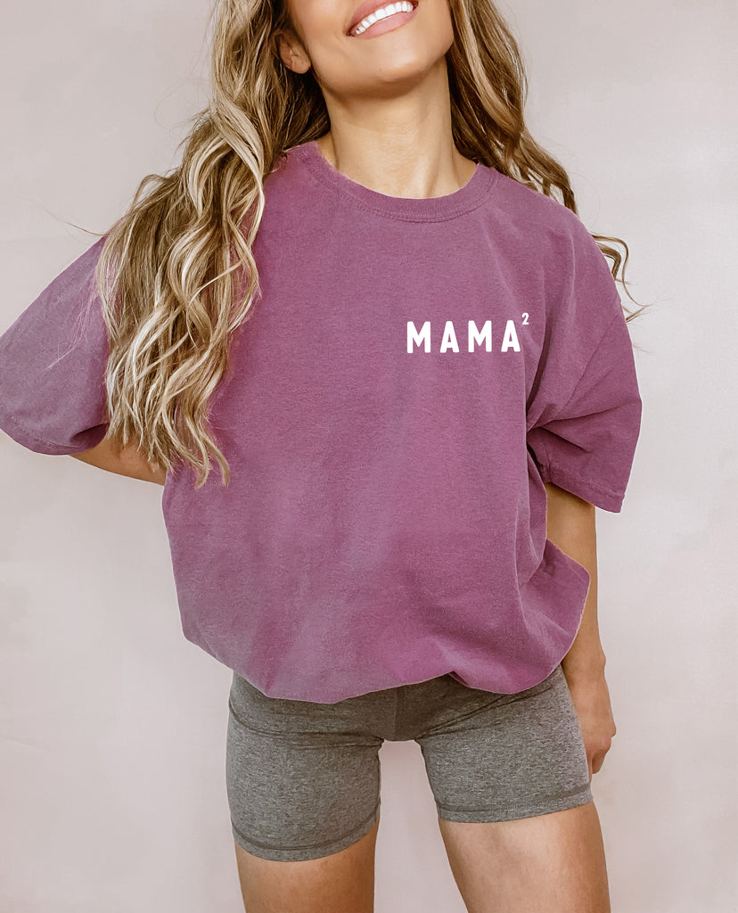 Mama squared Mama 2 Comfort Colors T Shirt