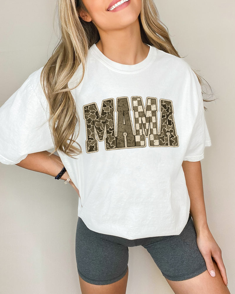 Mama Comfort Colors T Shirt (Military)