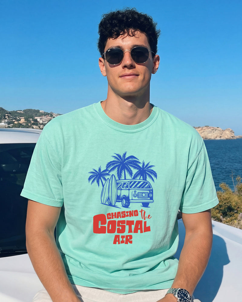 Chasing the ocean air Beach Nature Comfort Colors T Shirt Vacation Lake Summer
