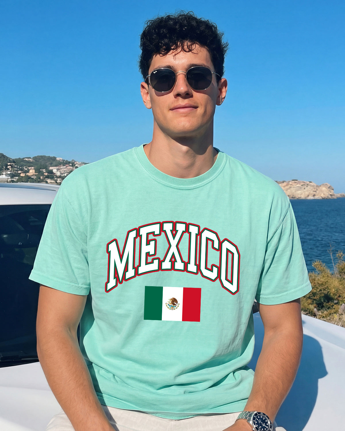 Mexico Flag Comfort Colors T Shirt
