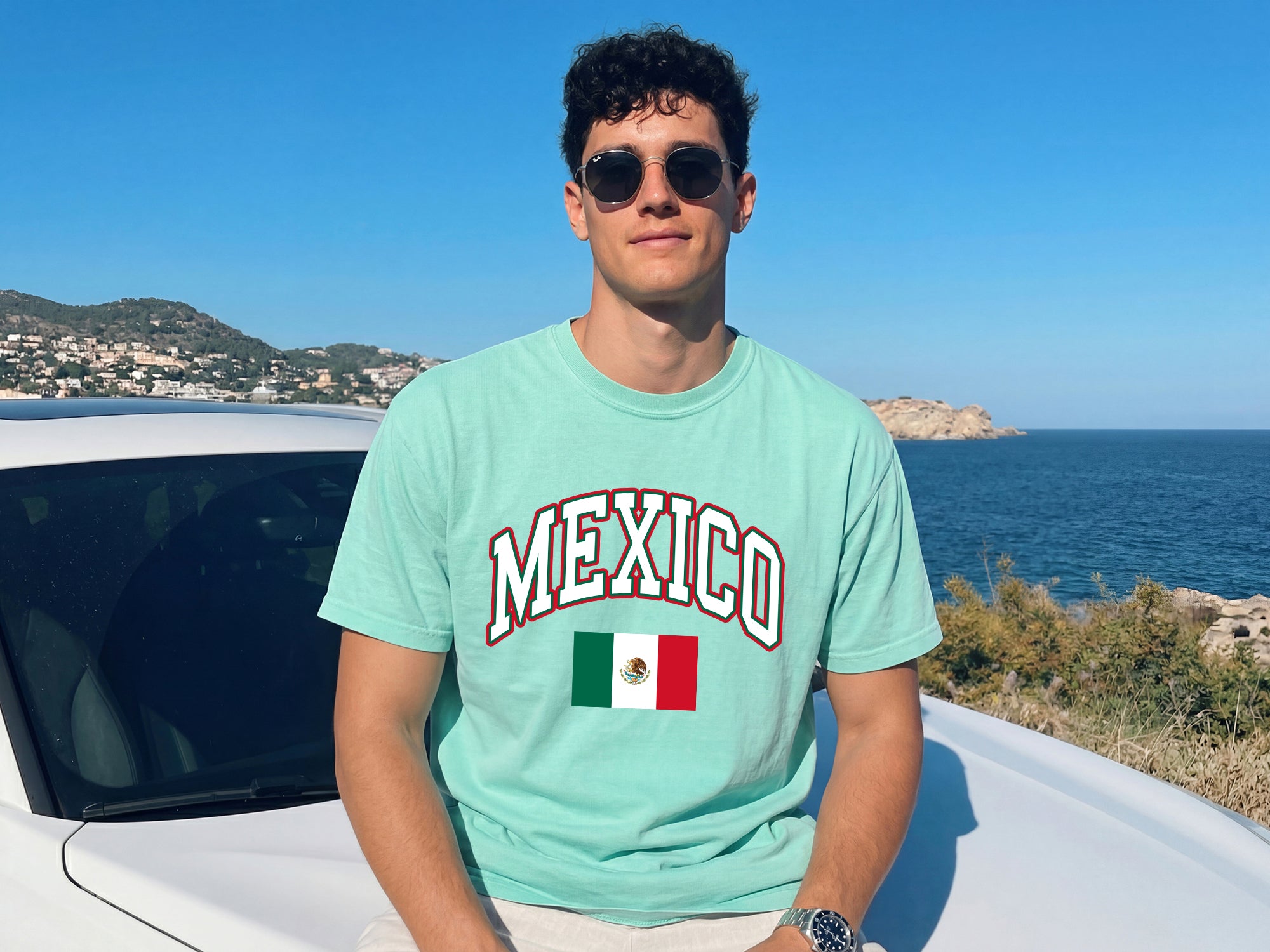 Mexico Flag Comfort Colors T Shirt