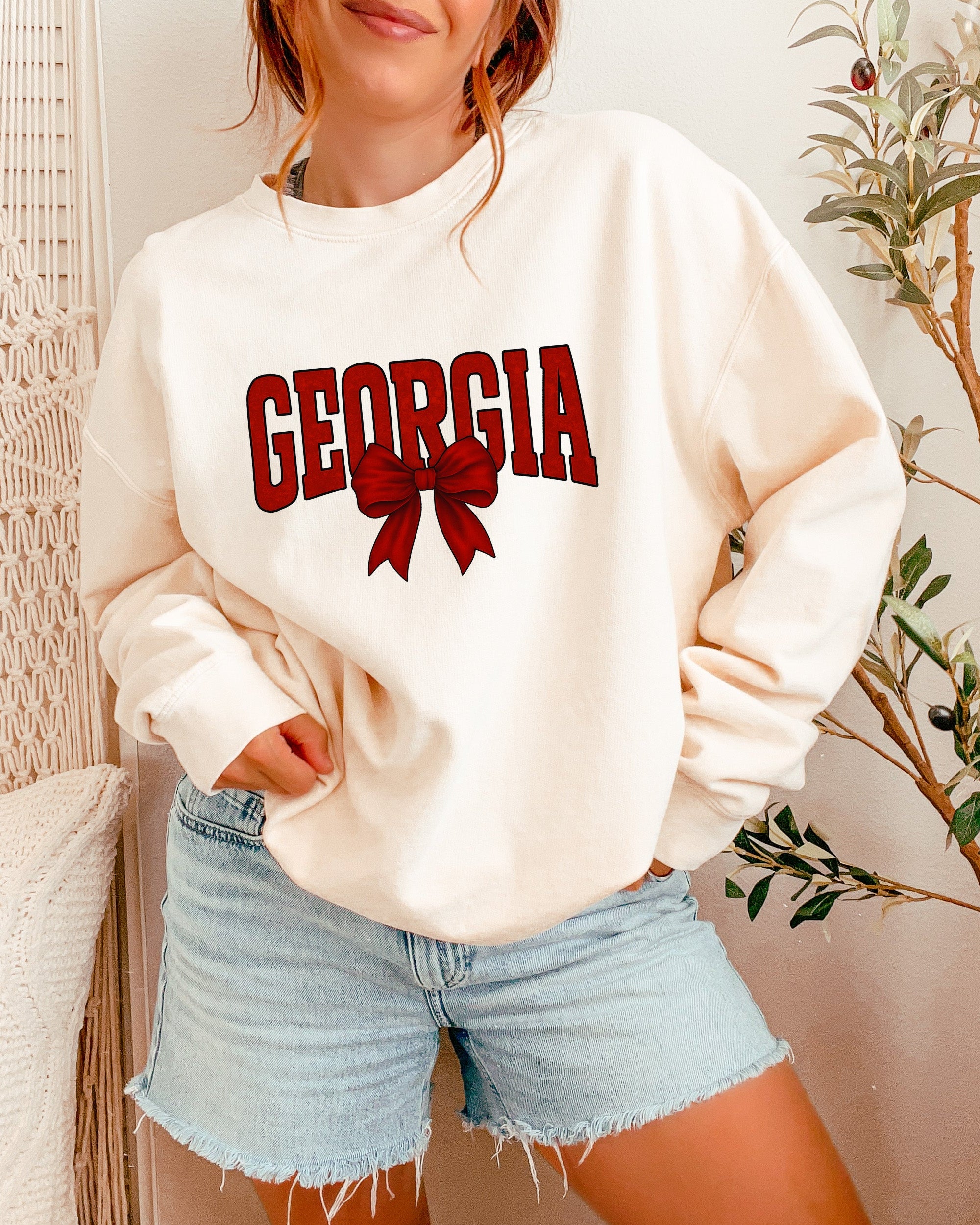 Georgia State College Sweatshirt – USA City Comfort Colors Garment Dyed Crewneck