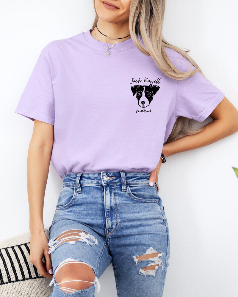 Jack Russell Dog Mom Comfort Colors T Shirt