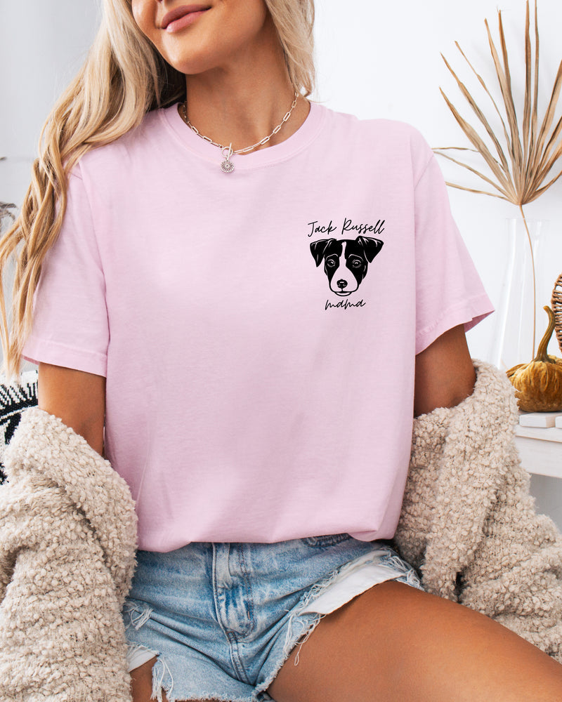 Jack Russell Dog Mom Comfort Colors T Shirt