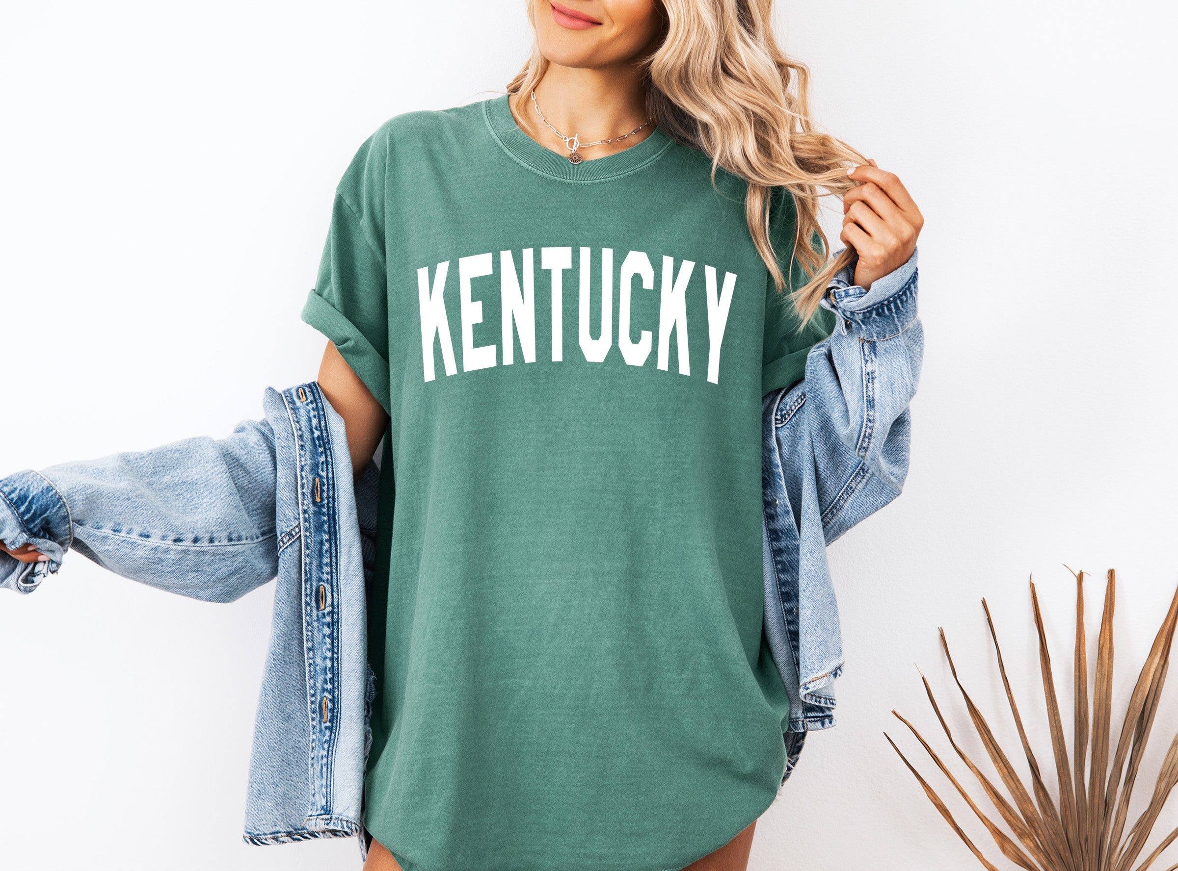 Kentucky State City Comfort Colors T Shirt (Condensed Font)