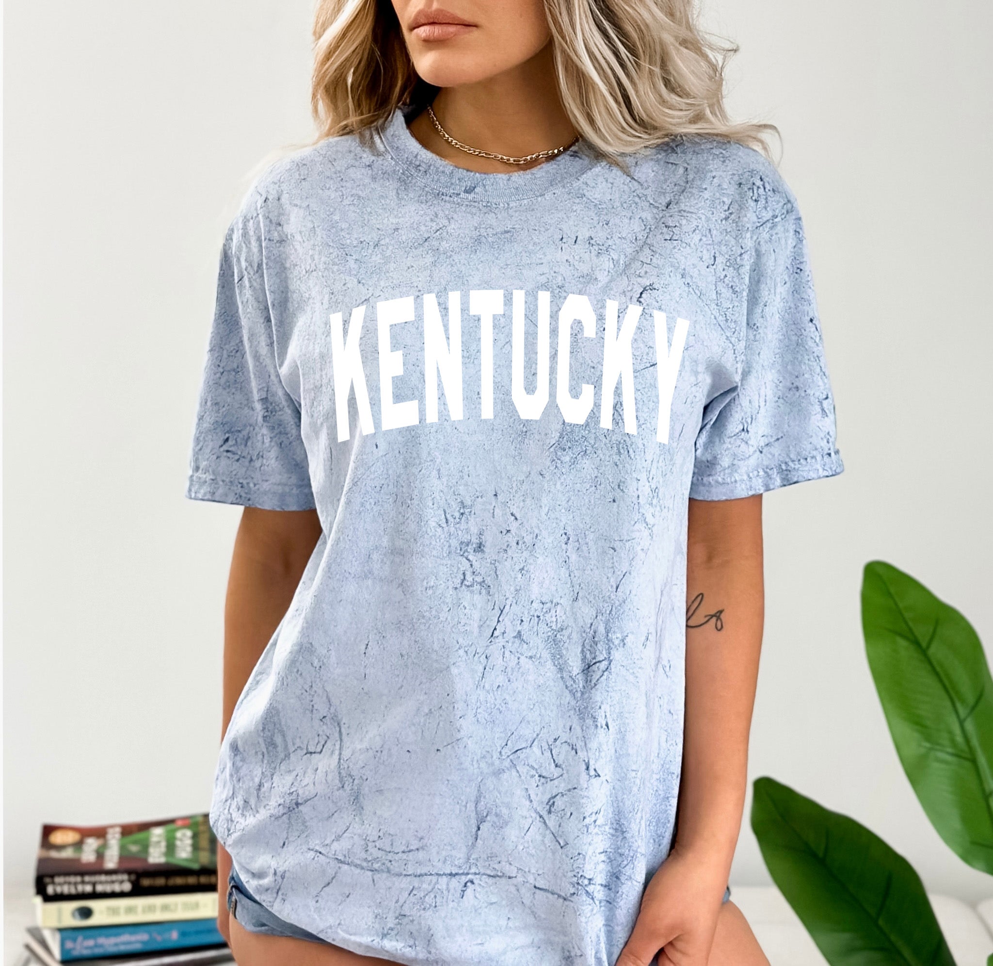 Kentucky State City Comfort Colors T Shirt (Condensed Font)