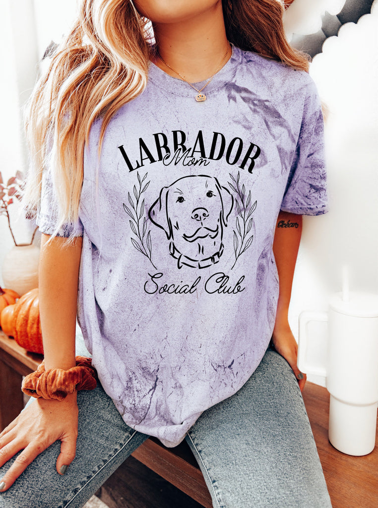 Labrador Mom Social Club Dog Mom Comfort Colors T Shirt