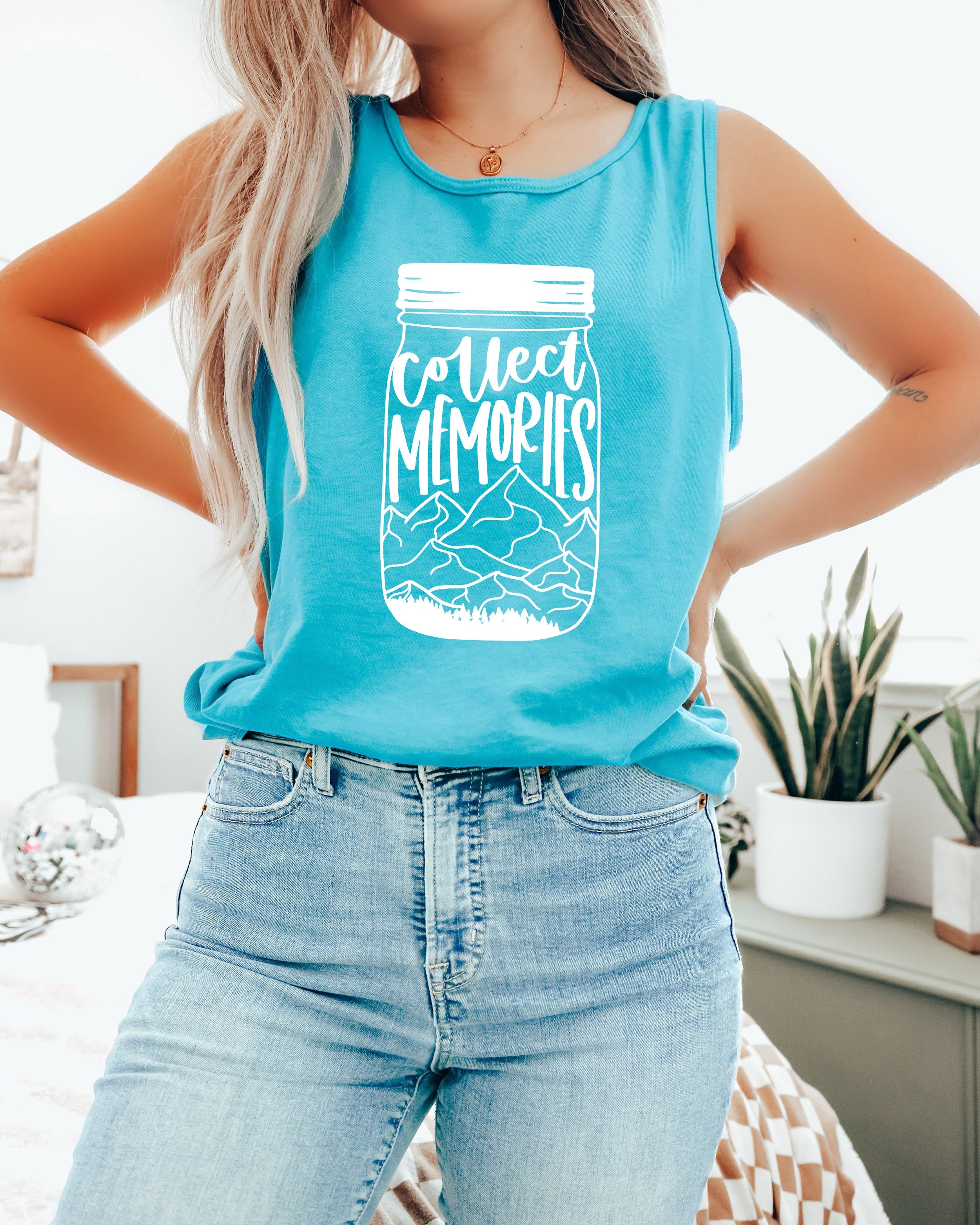 Comfort Colors Collect Memories Summer Tank Top Women Unisex