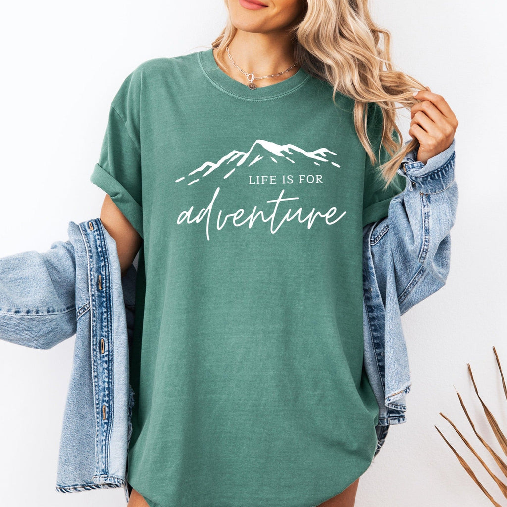 Life is for Adventure Camping Hiking Comfort Colors T Shirt