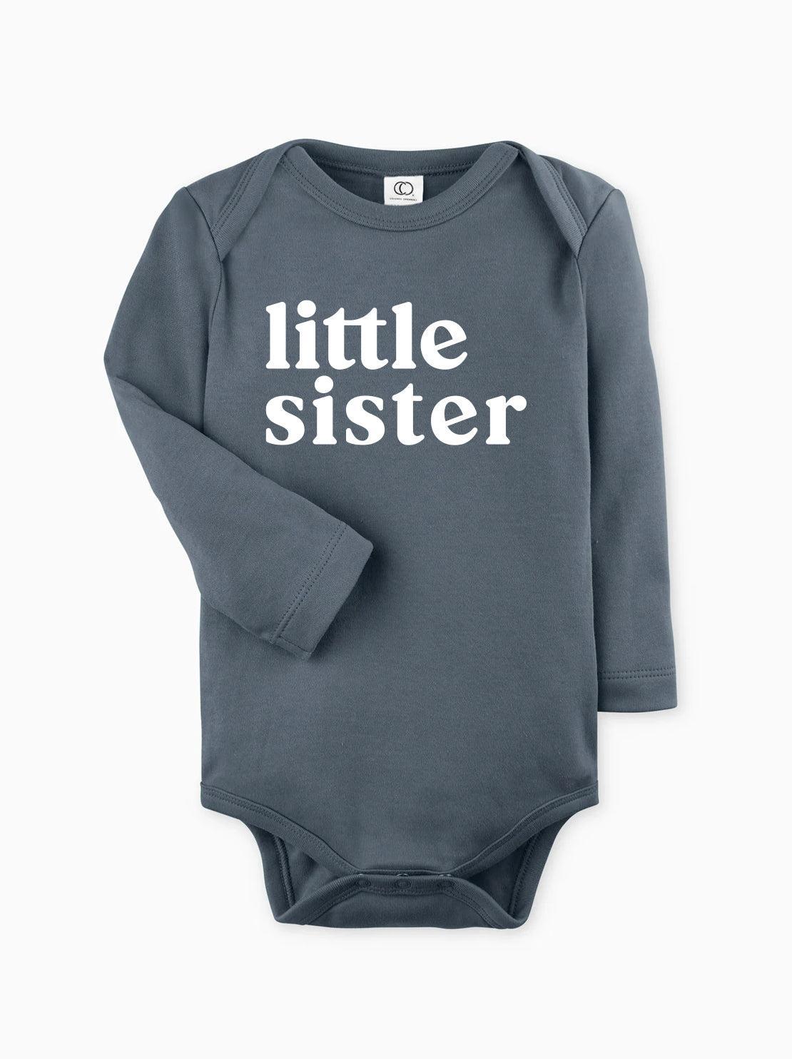 Little Sister Organic Cotton bodysuit (Serif)