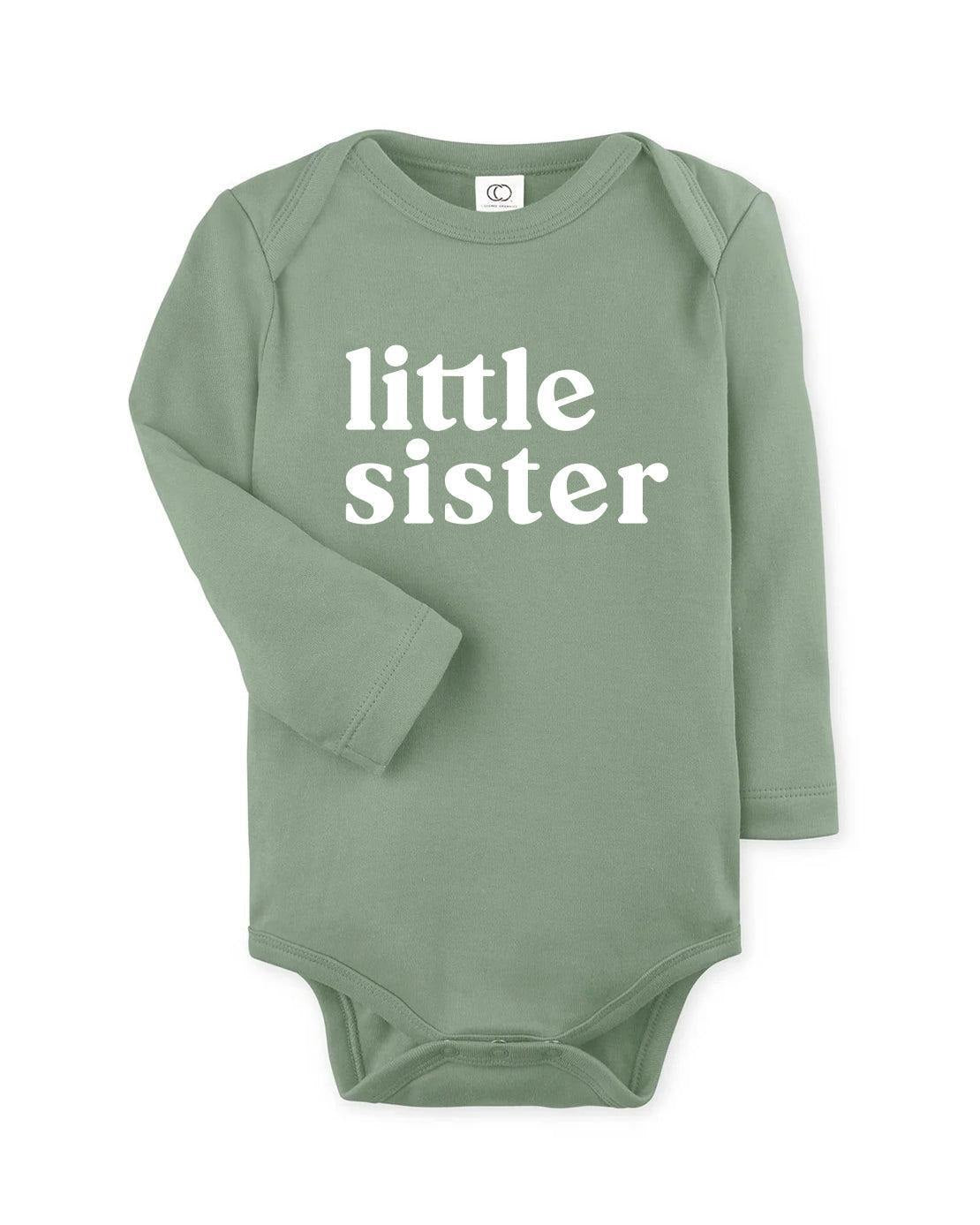 Little Sister Organic Cotton bodysuit (Serif)