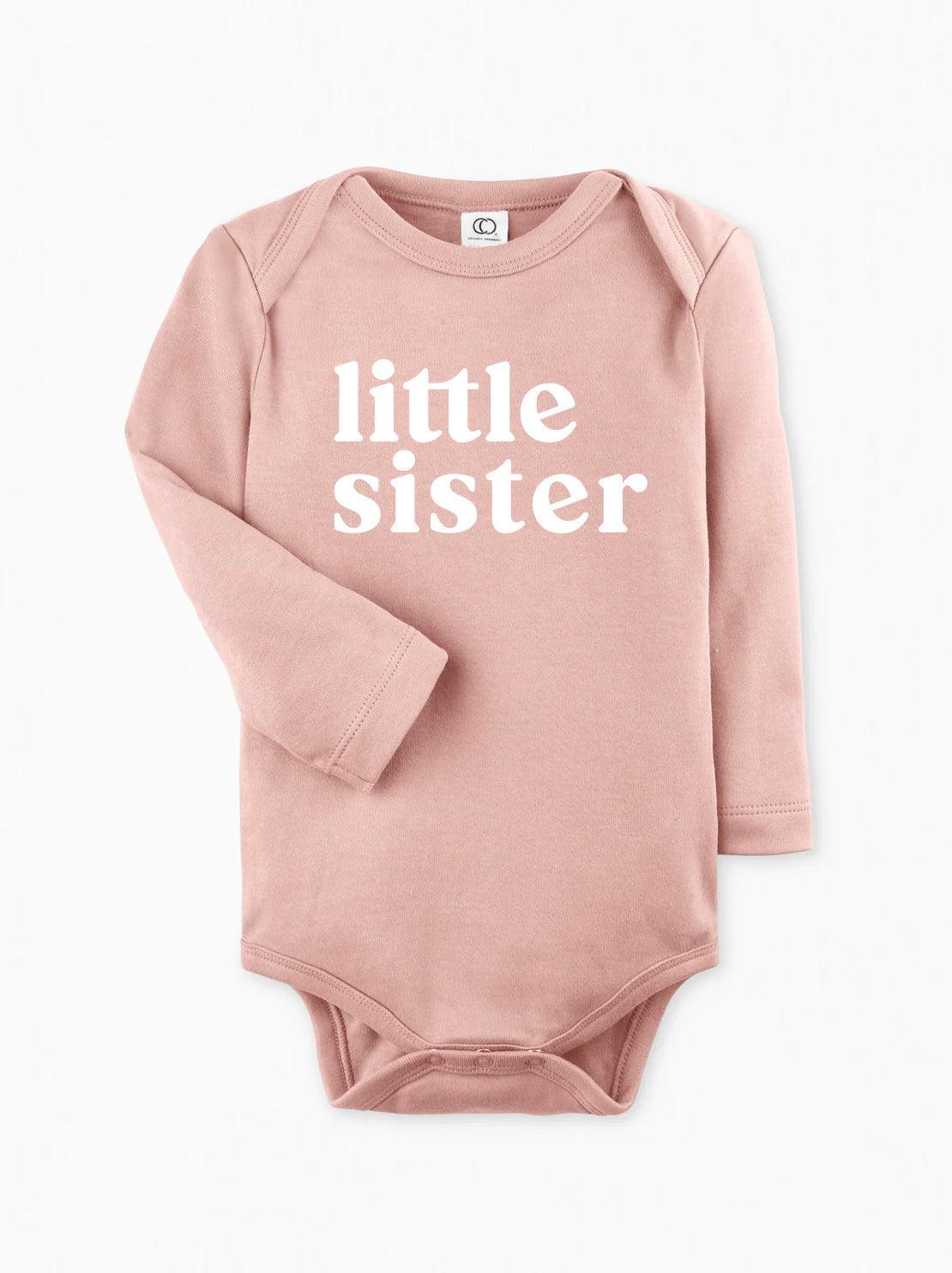 Little Sister Organic Cotton bodysuit (Serif)