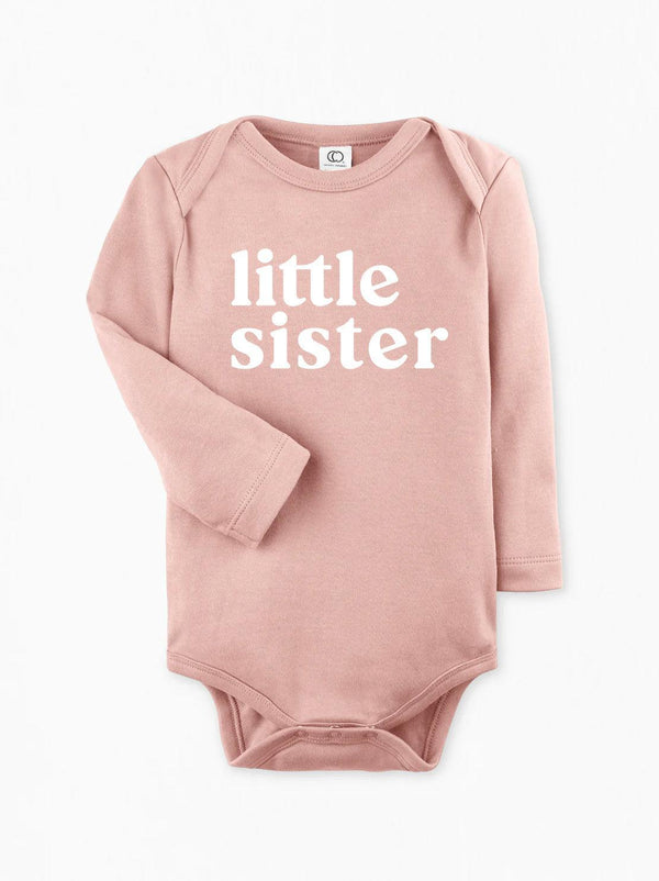Little Sister Organic Cotton bodysuit (Serif)