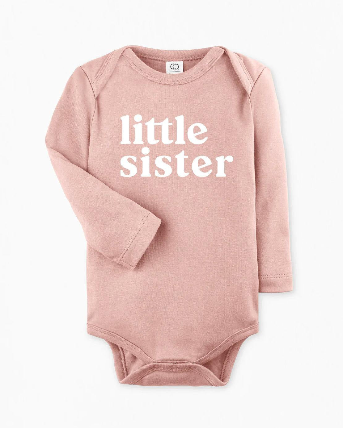 Little Sister Organic Cotton bodysuit (Serif)