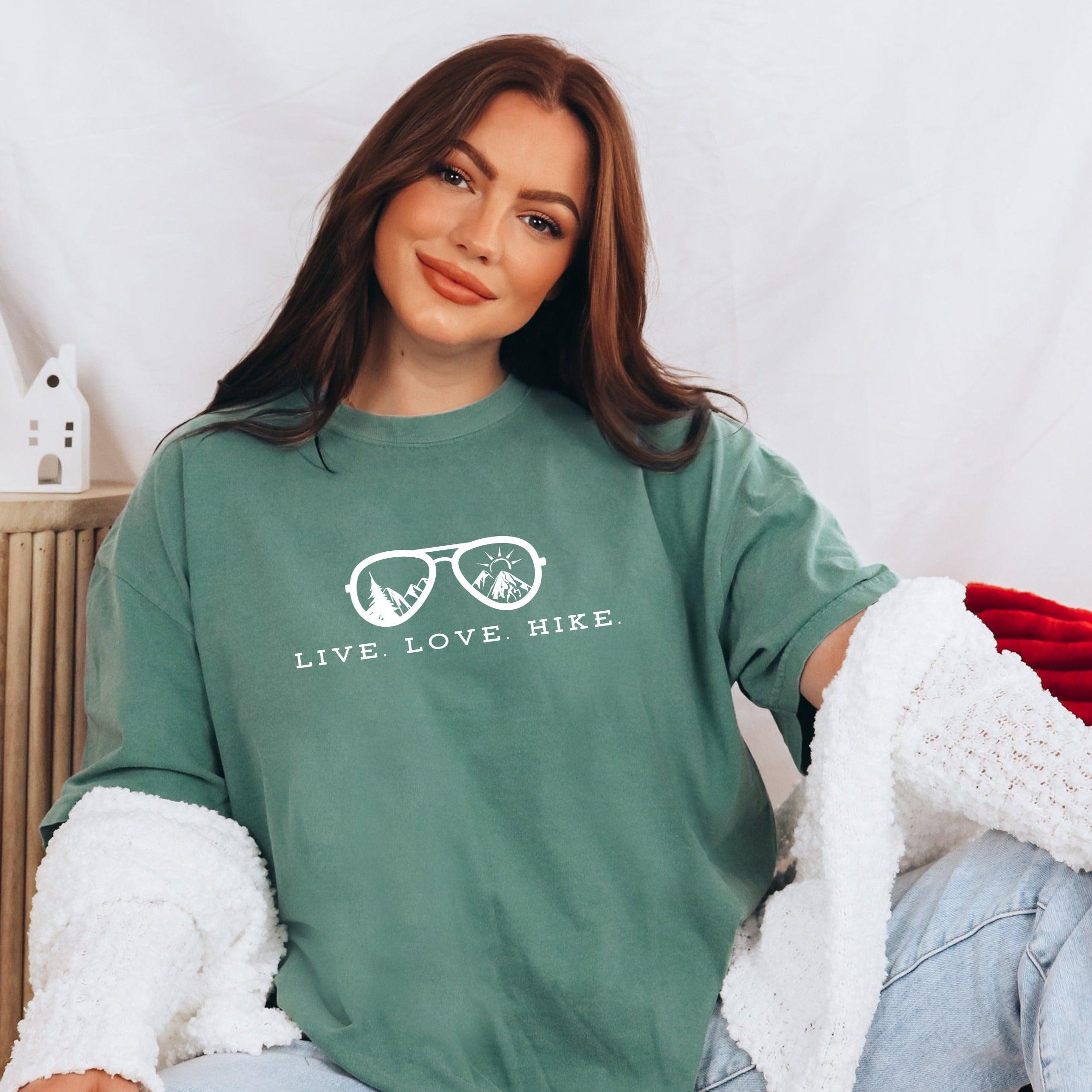 Live Love Hike Camping, Adventure Comfort Colors T Shirt