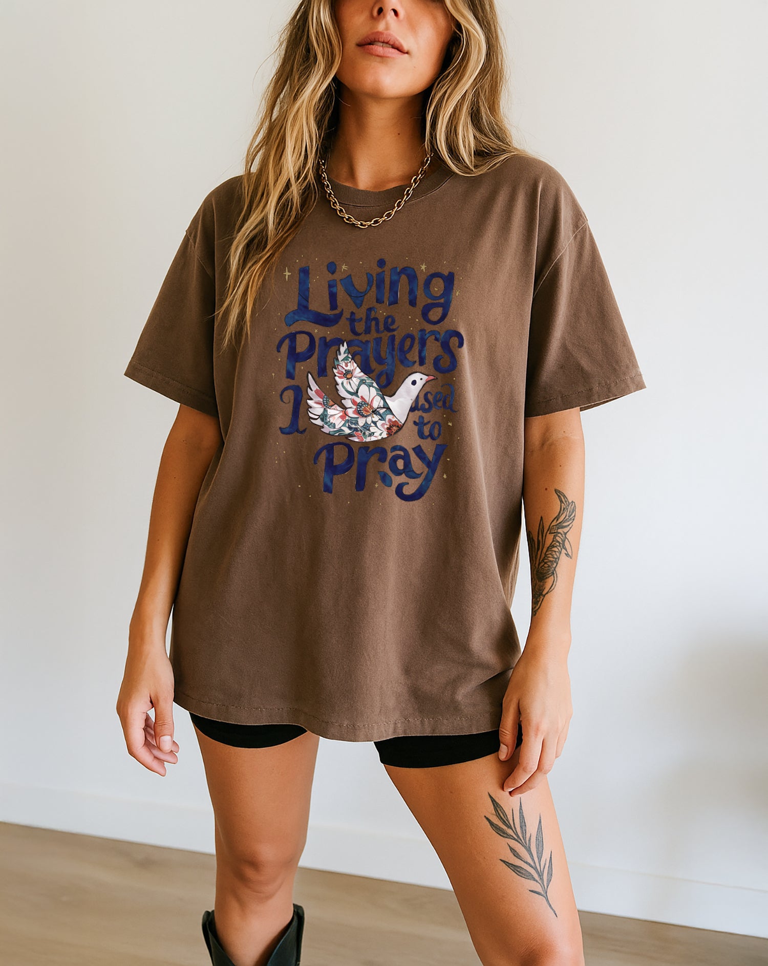 Living the prayer Christian Comfort Colors Garment Dyed T Shirt