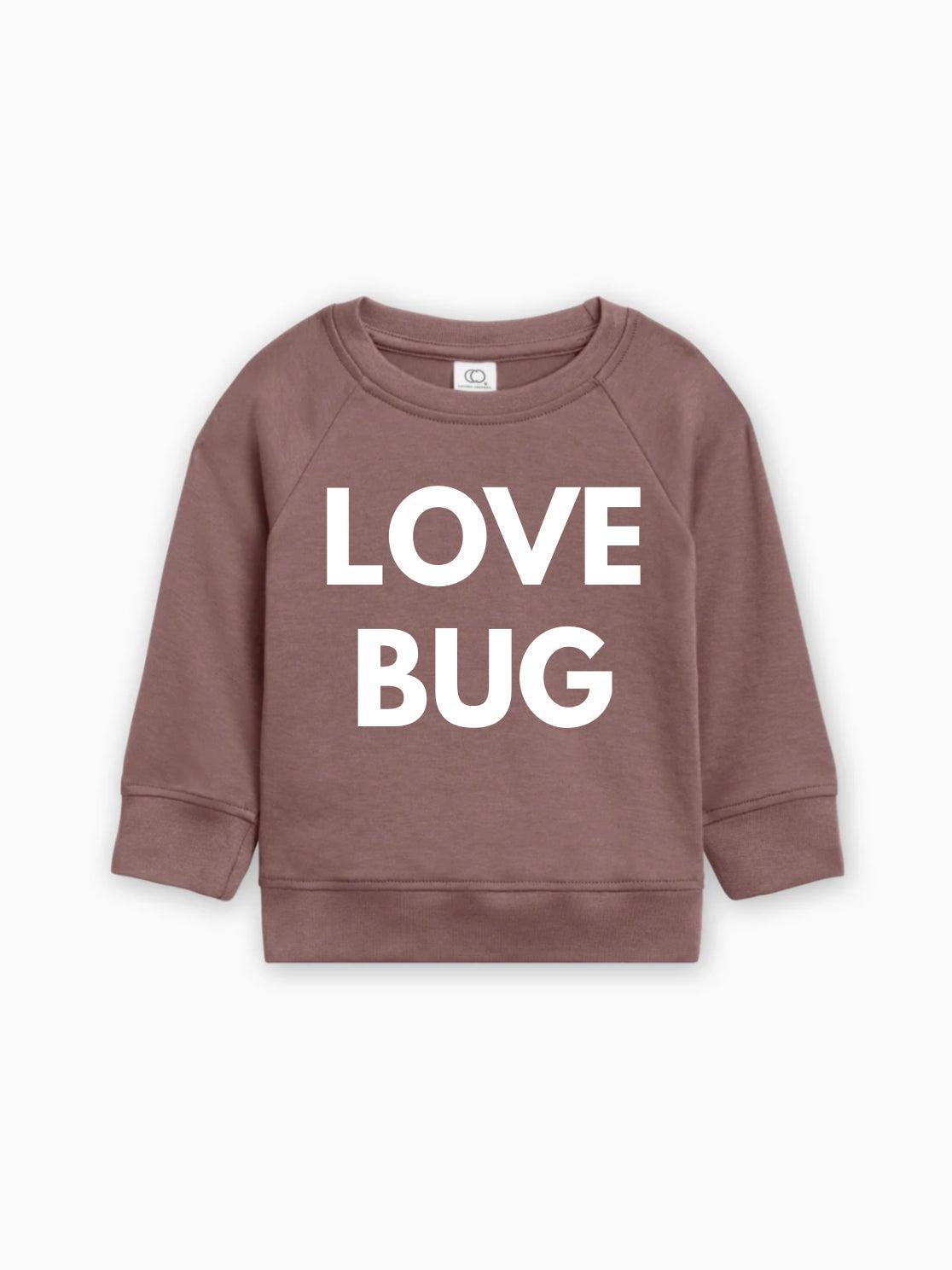 Love Bug Organic Cotton Baby Toddler Valentine Day Pullover