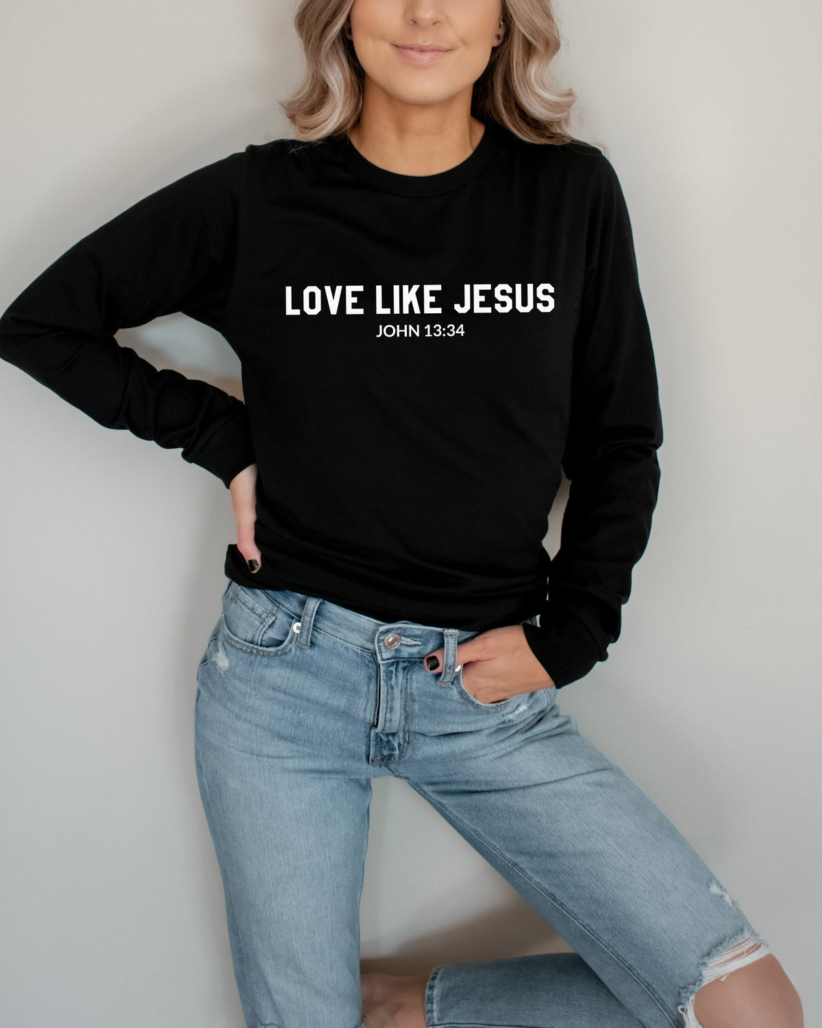 Love Like Jesus Christian Long sleeve shirt | Bible verse Jesus shirts