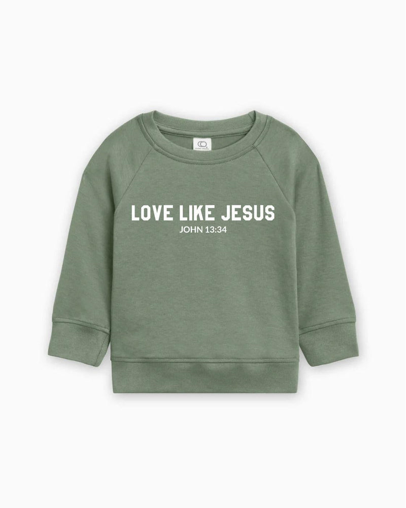 Love Like Jesus Christian Organic Cotton Toddler Kids Pullover