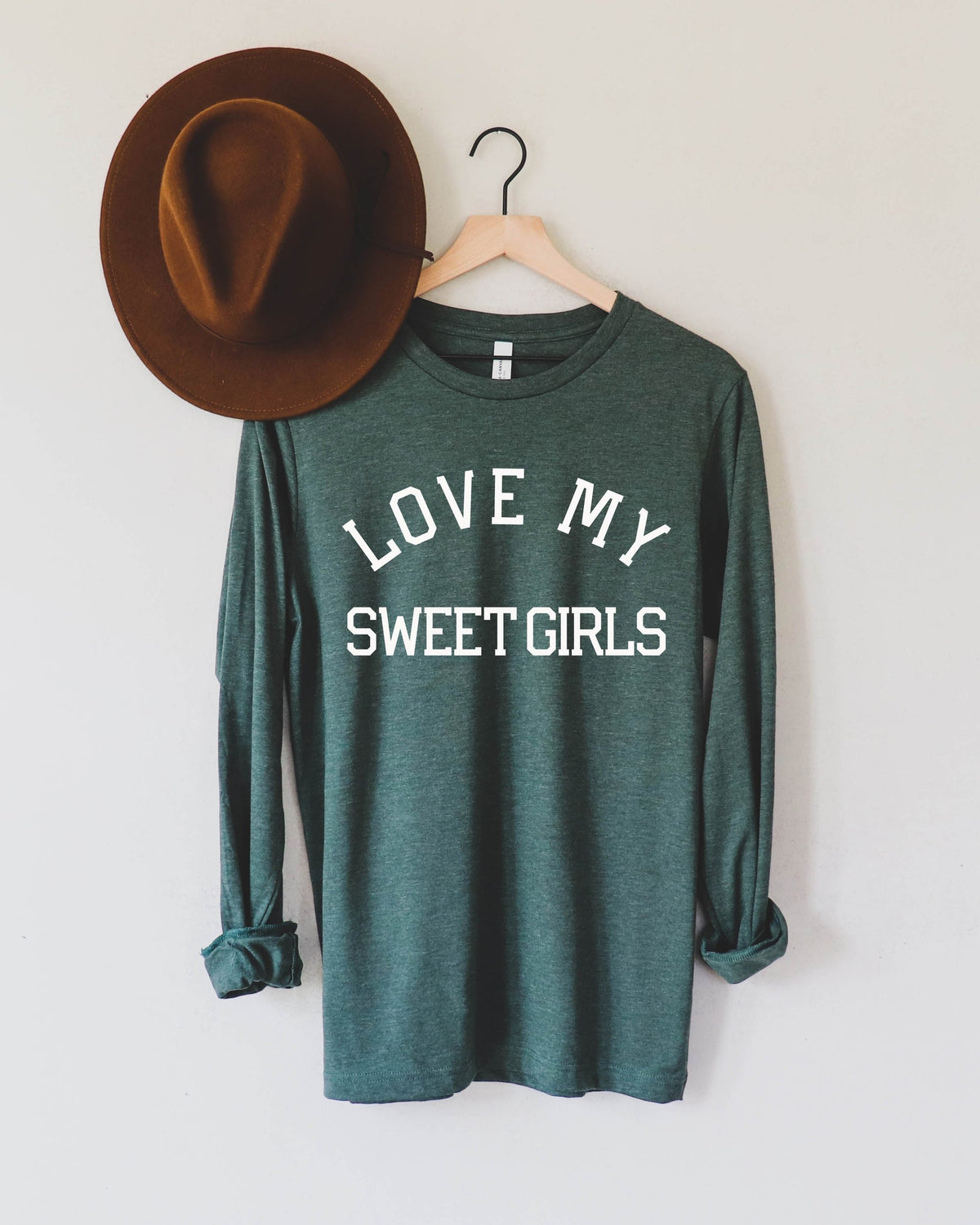 Love My Sweet Girls Girl Mom Long Sleeve T shirt