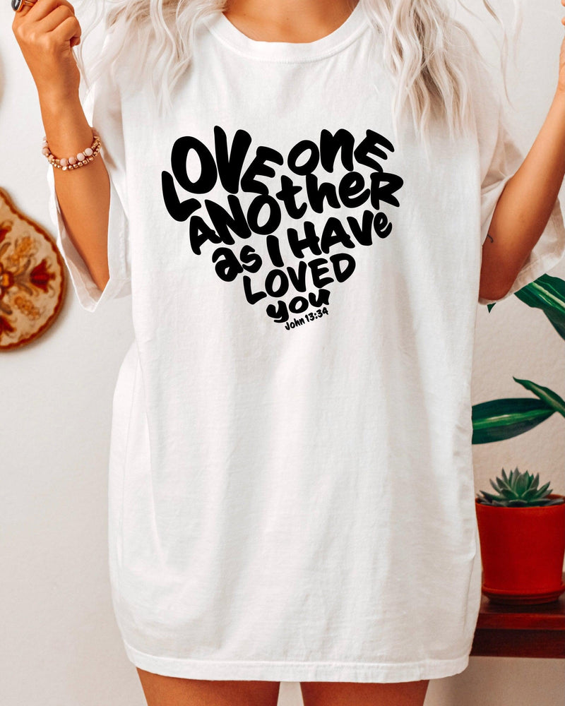 Love One another Christian Comfort Colors T Shirt