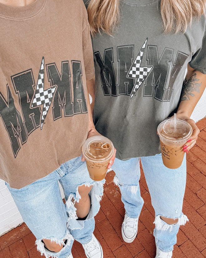 Mama Comfort Colors Graphic Tees (Lightning Condensed)
