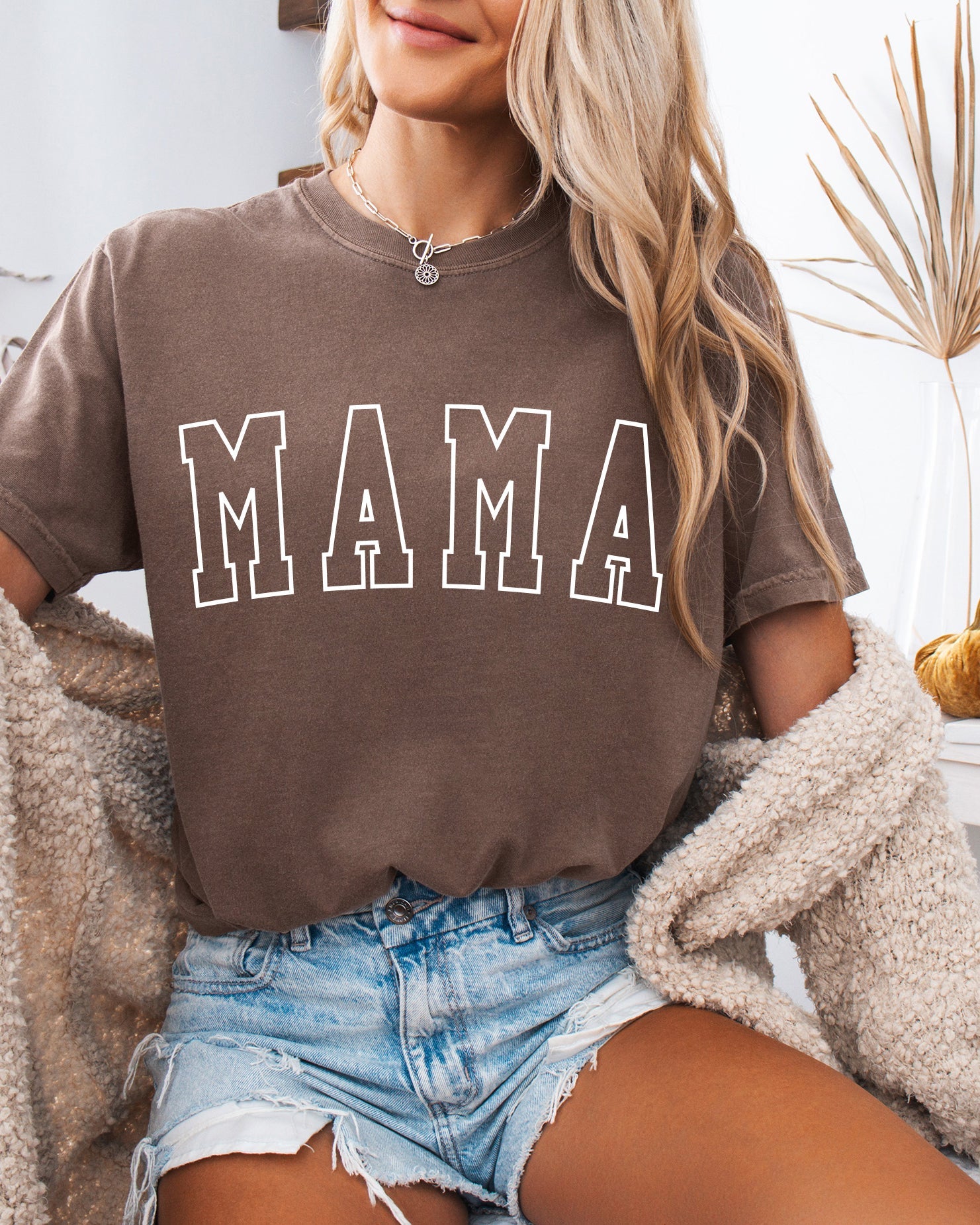 Mama Comfort Colors Graphic Tees (Outlined Font)
