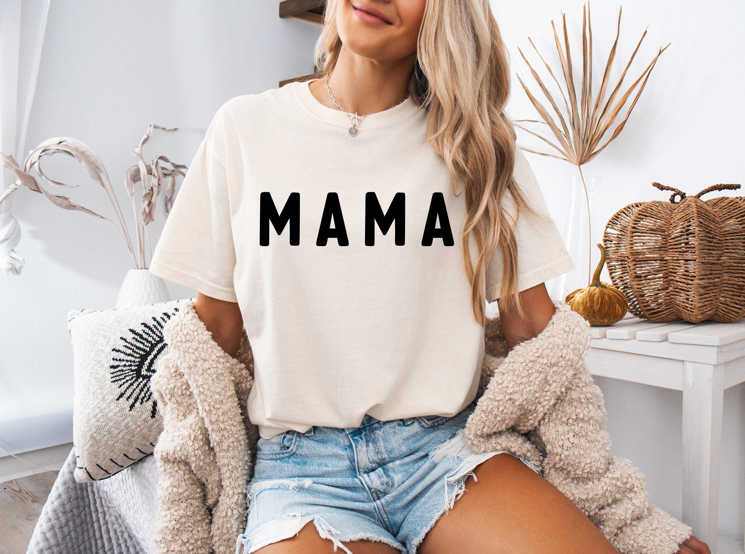 Mama Comfort Colors Graphic Tees (Round Font)