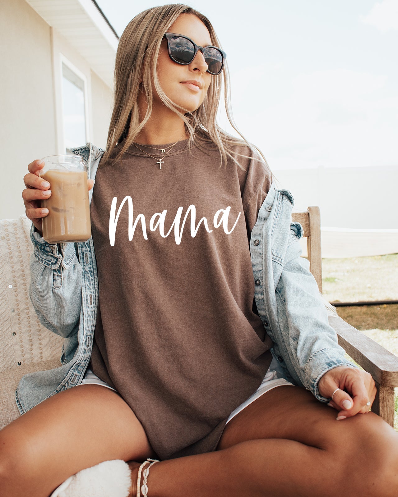 Mama Comfort Colors T Shirt (Cursive 3 Font)