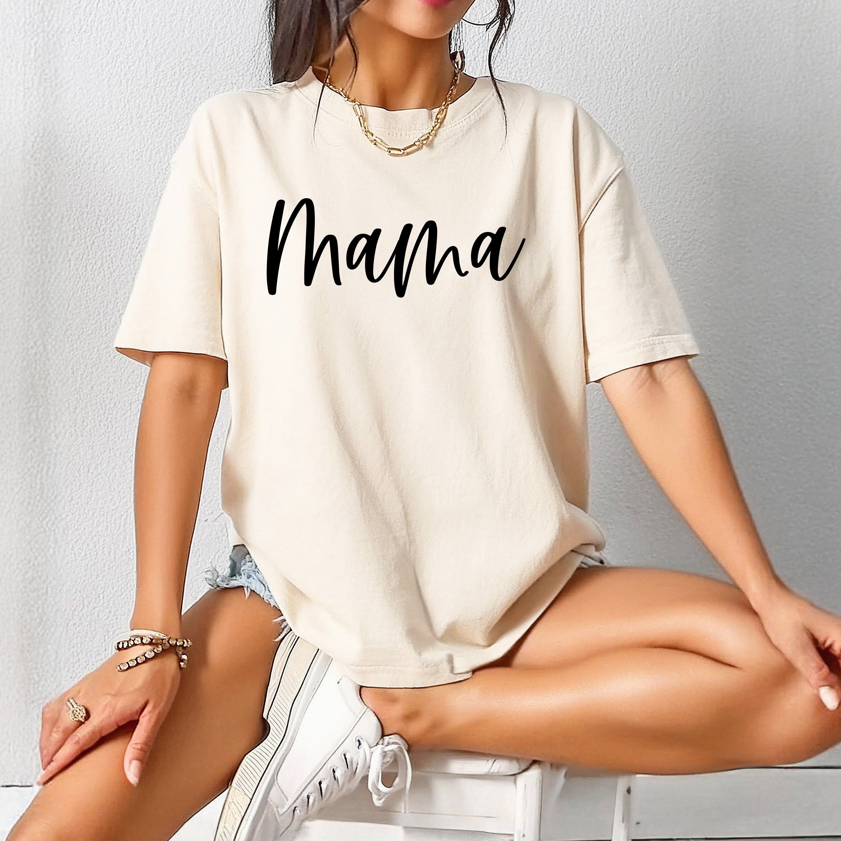 Mama Comfort Colors T Shirt (Cursive 3 Font)