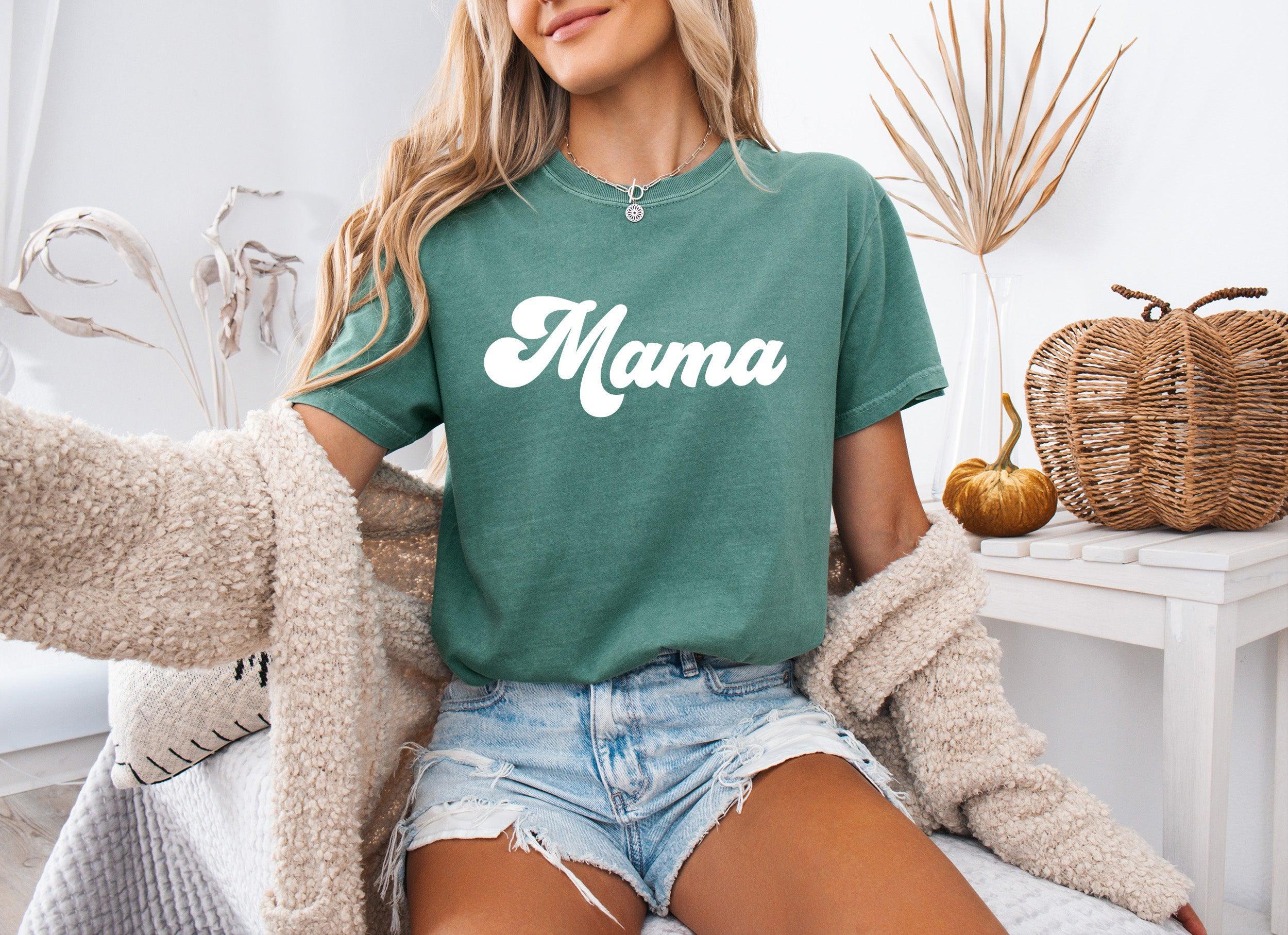 Mama Comfort Colors T Shirt (Groovy)