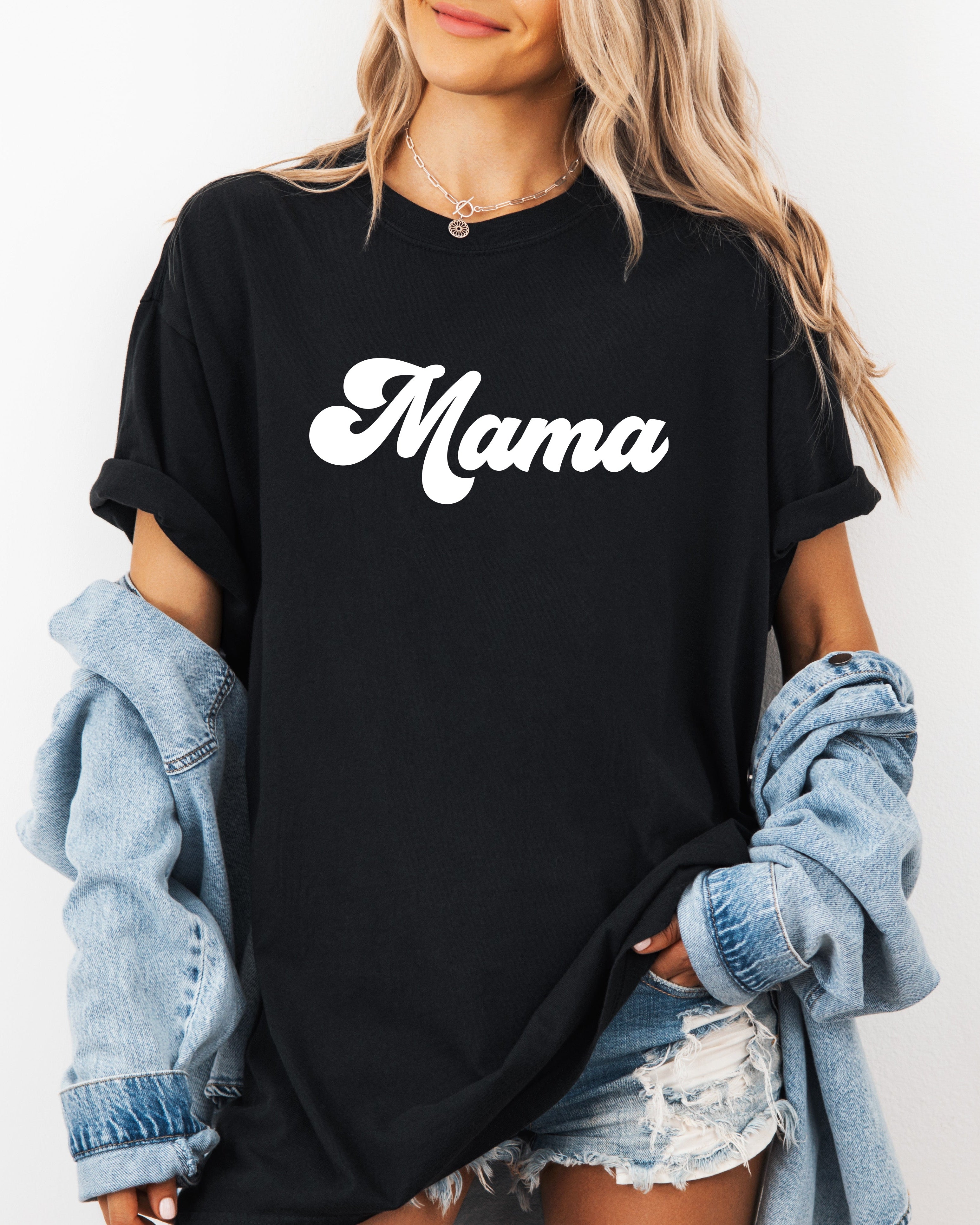 Mama Comfort Colors T Shirt (Groovy)