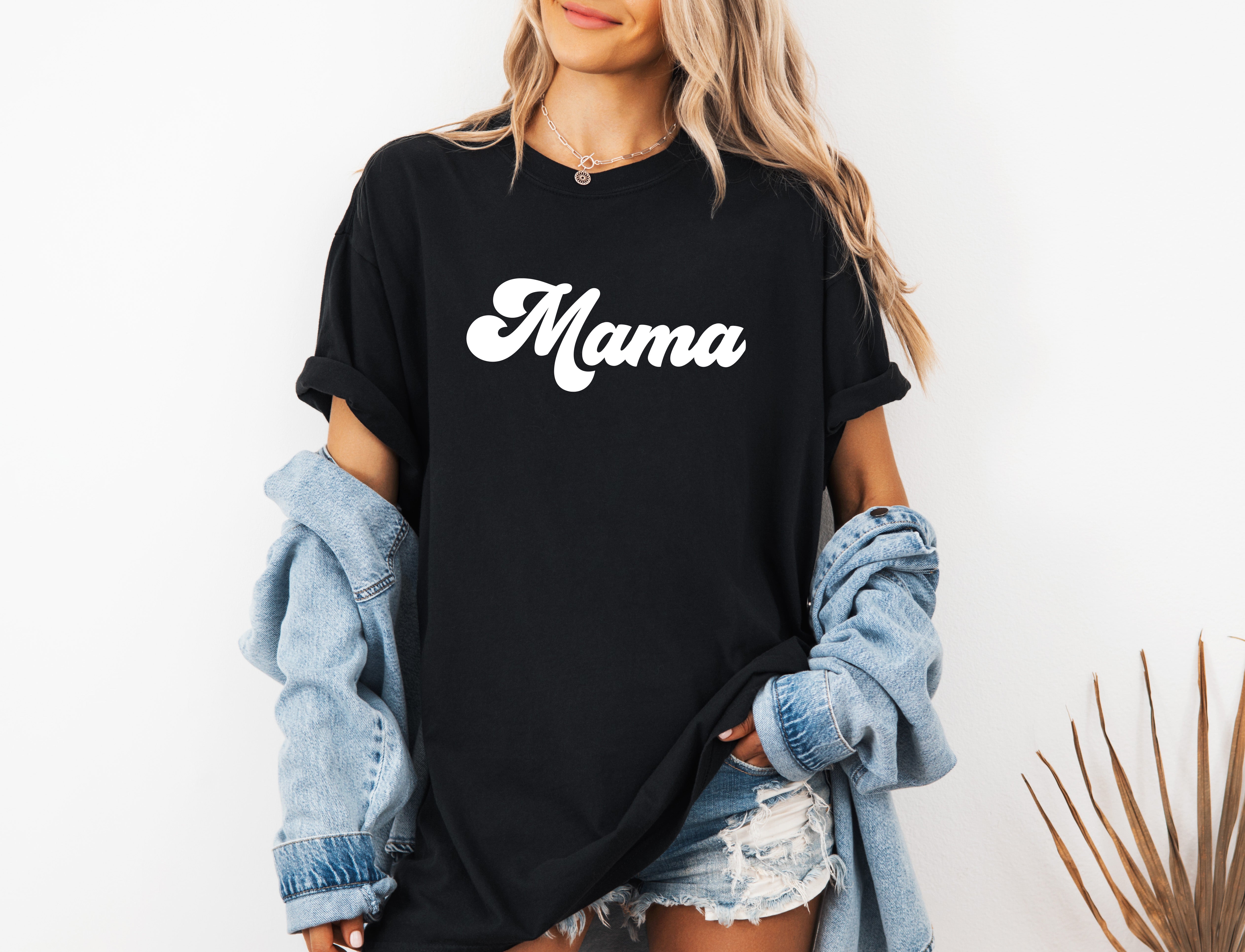 Mama Comfort Colors T Shirt (Groovy)