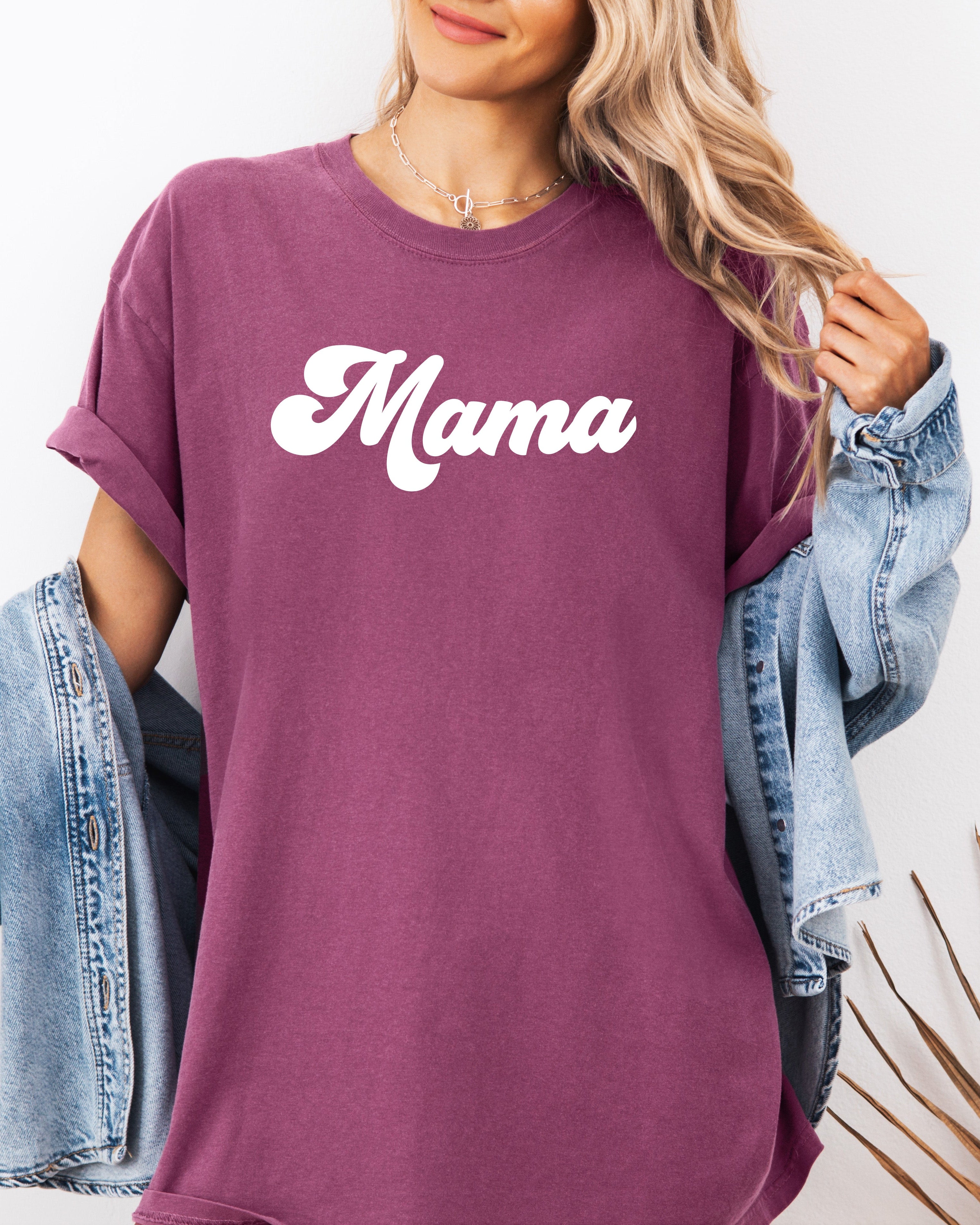 Mama Comfort Colors T Shirt (Groovy)