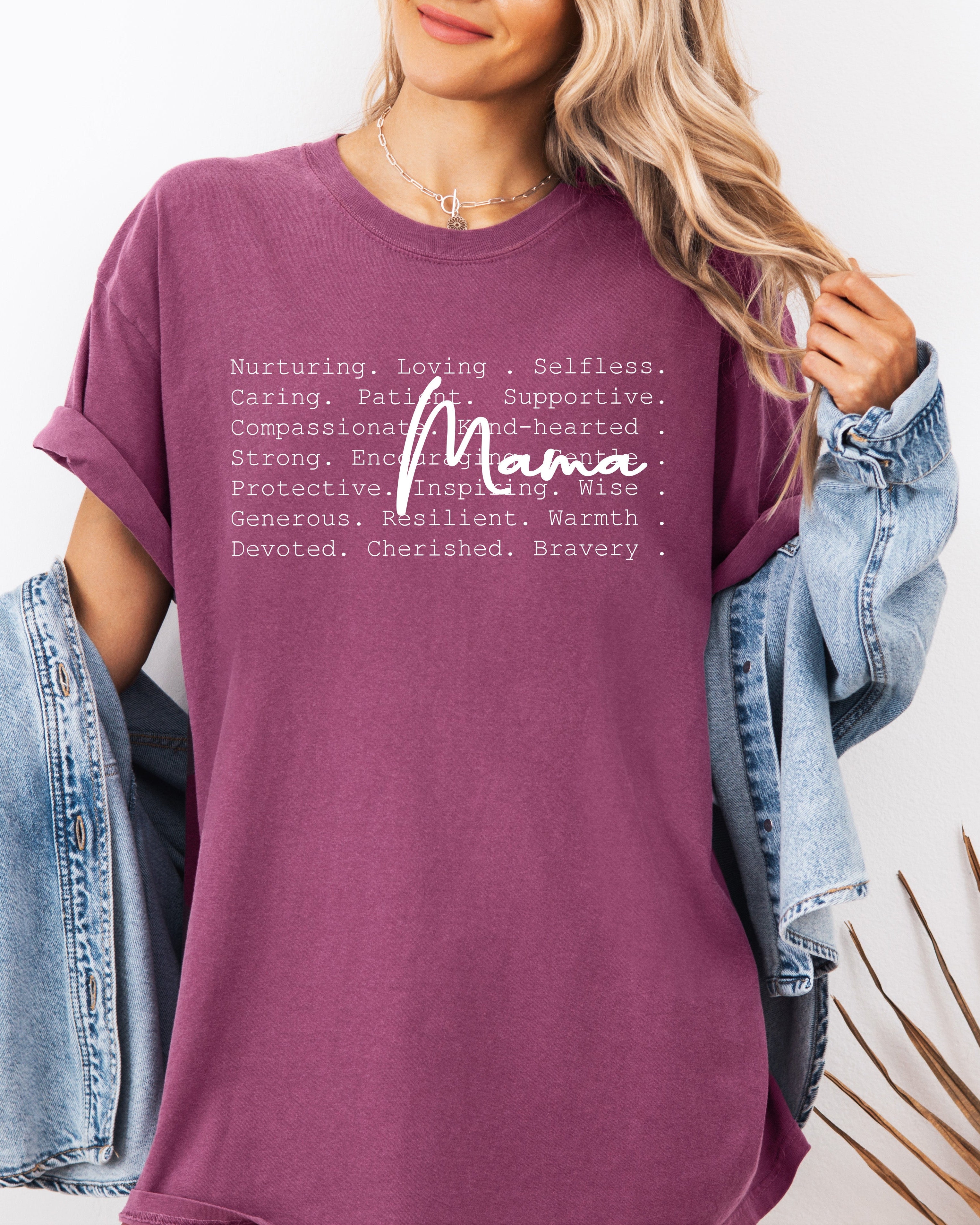 Mama Comfort Colors T Shirt (Nurturing, Loving)