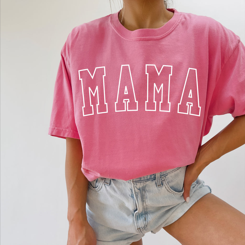 Mama Comfort Colors T Shirt (Outlined Font)