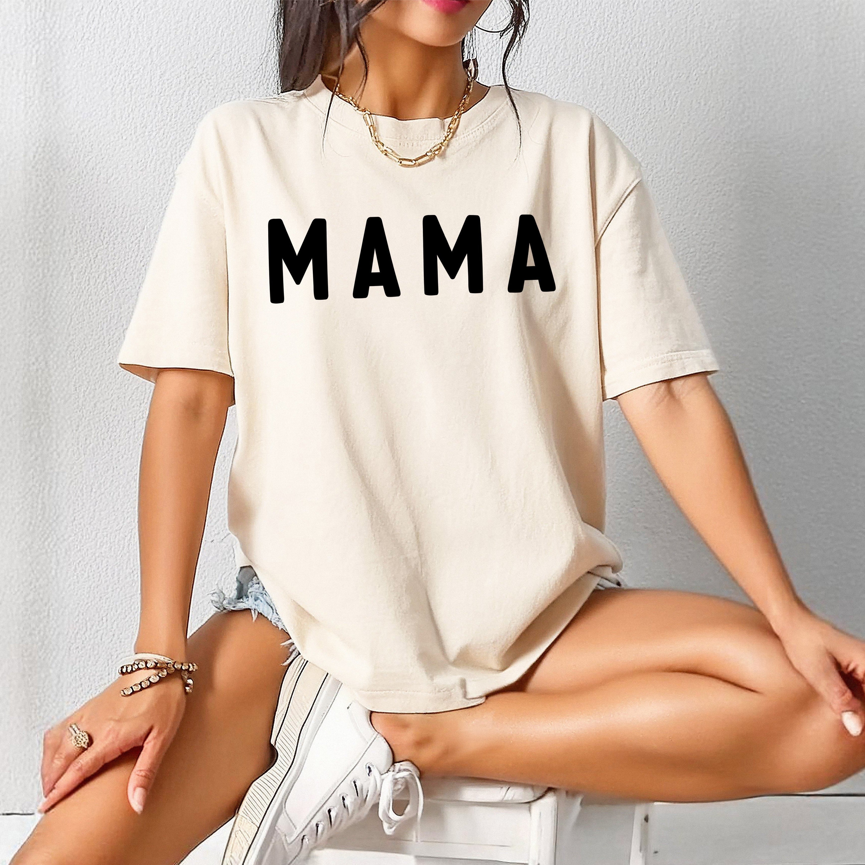 Mama Comfort Colors T Shirt (Round Font)