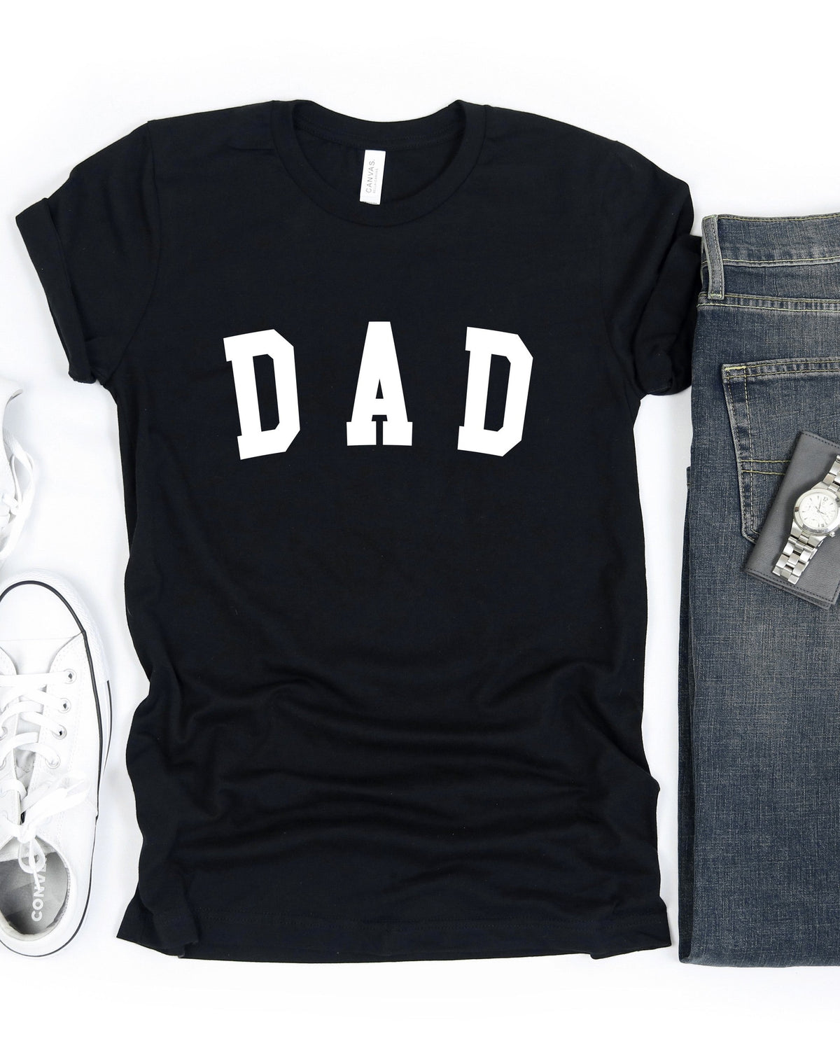 Mama & Dad Family Matching T-shirt (Condensed Font)