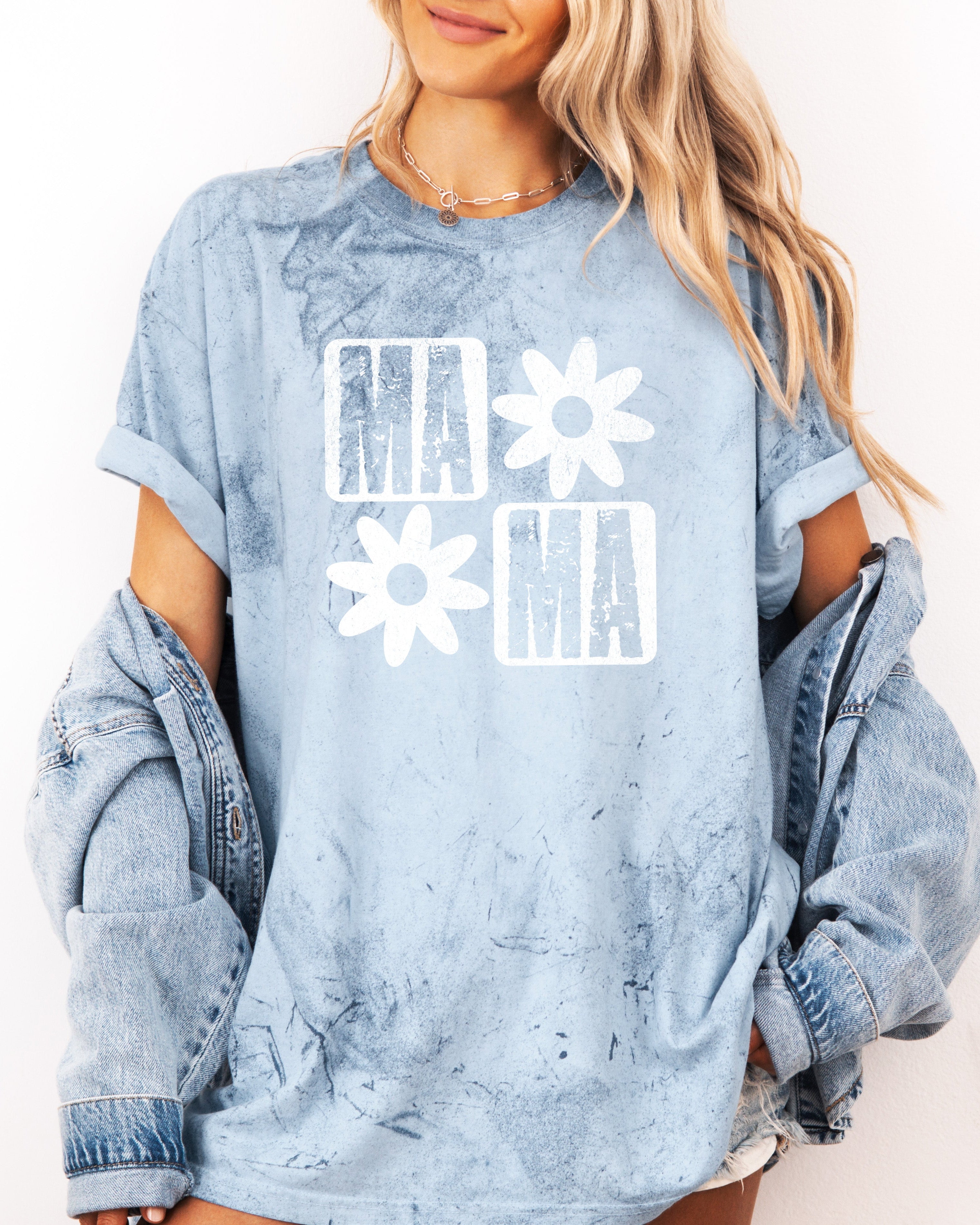 Mama Flower Comfort Colors T Shirt