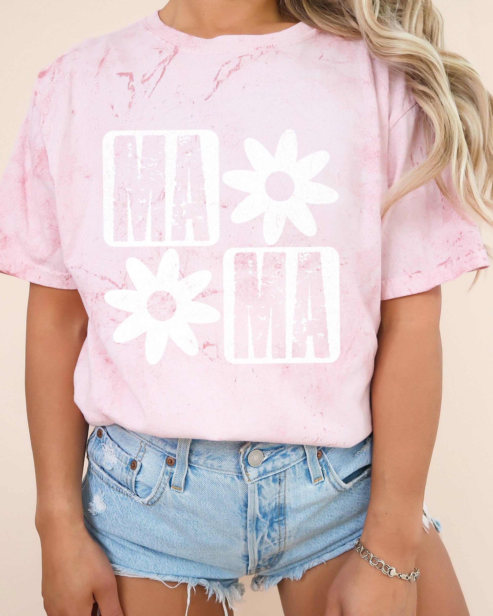 Mama Flower Comfort Colors T Shirt