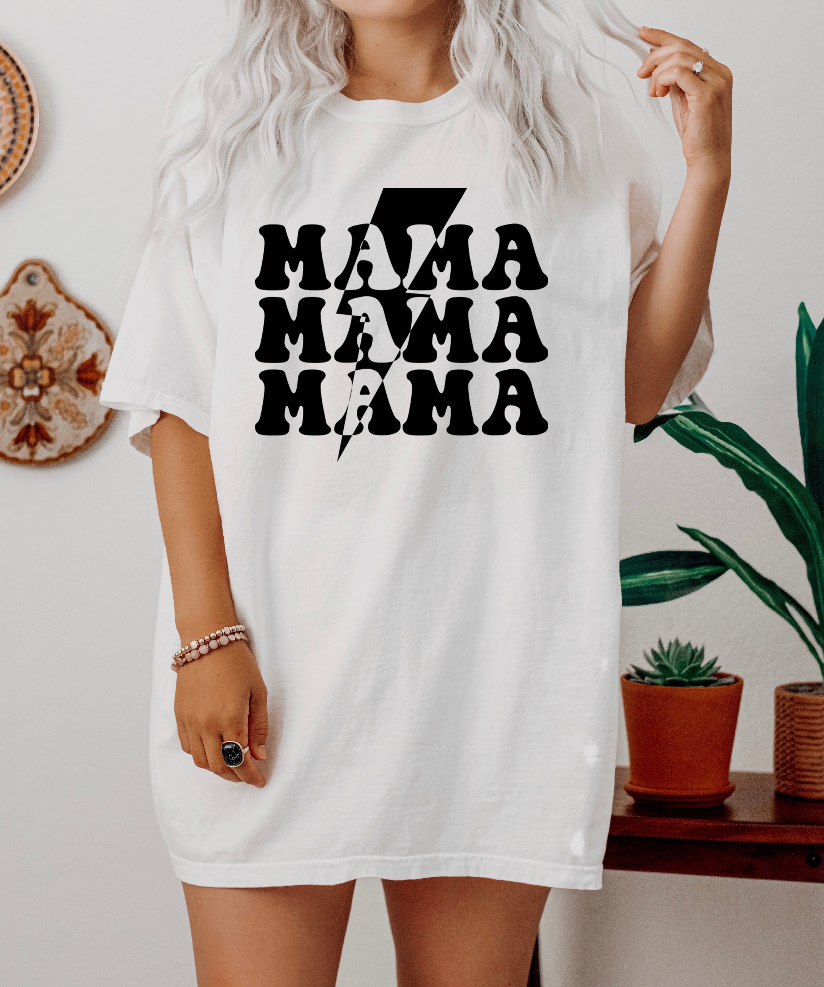 Mama Lightning Comfort Colors T Shirt