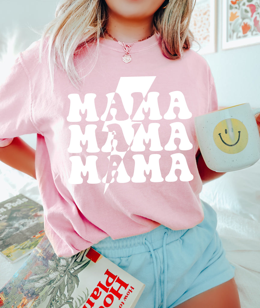 Mama Lightning Comfort Colors T Shirt