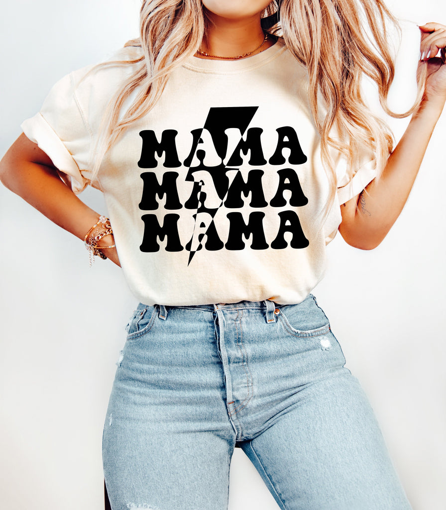 Mama Lightning Comfort Colors T Shirt